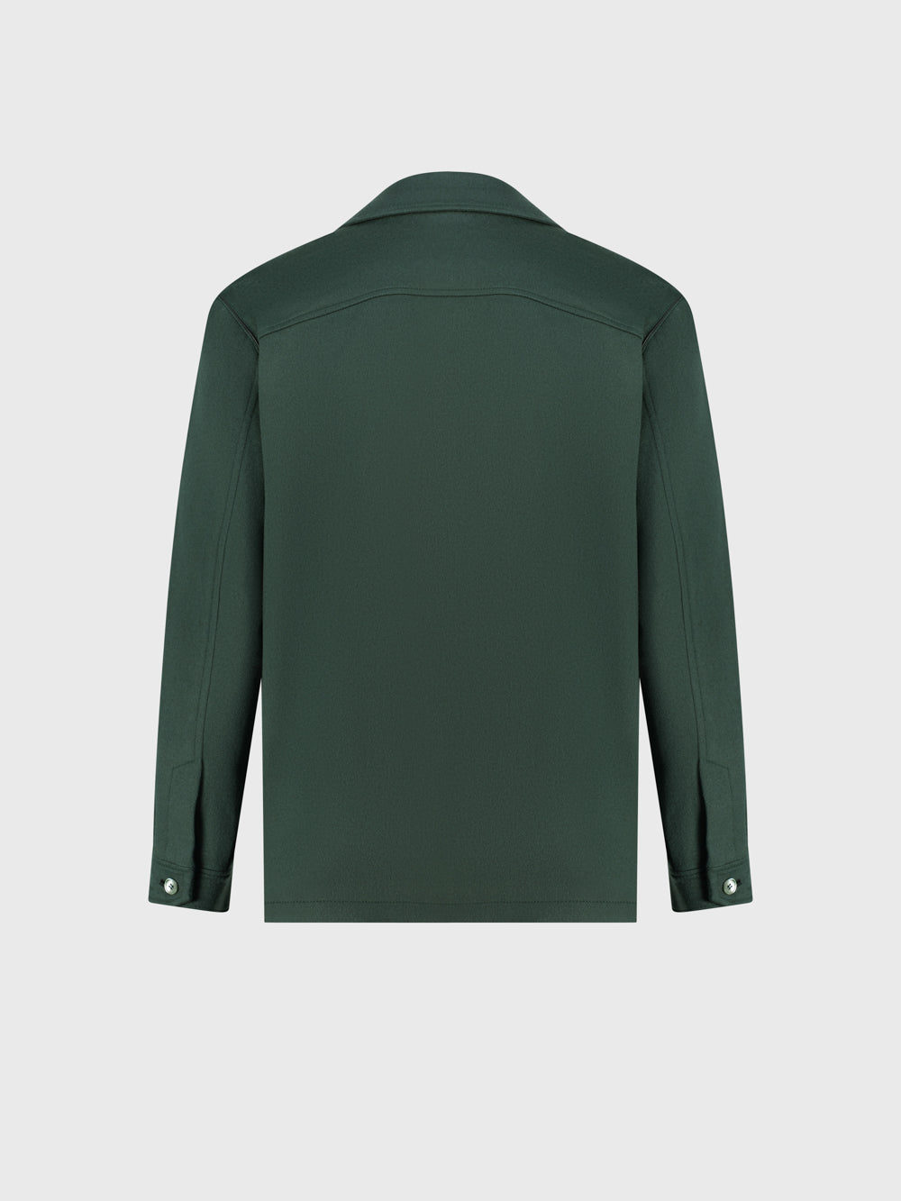 Buttoned Jacket with Dual-Tone Branded Buttons - Dark Sage