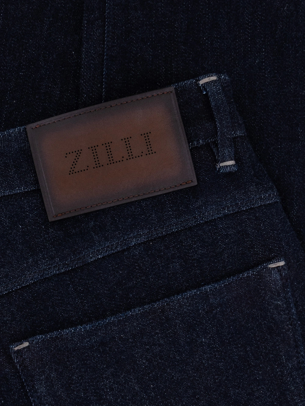 ZILLI 对比细节牛仔裤 - 黑色