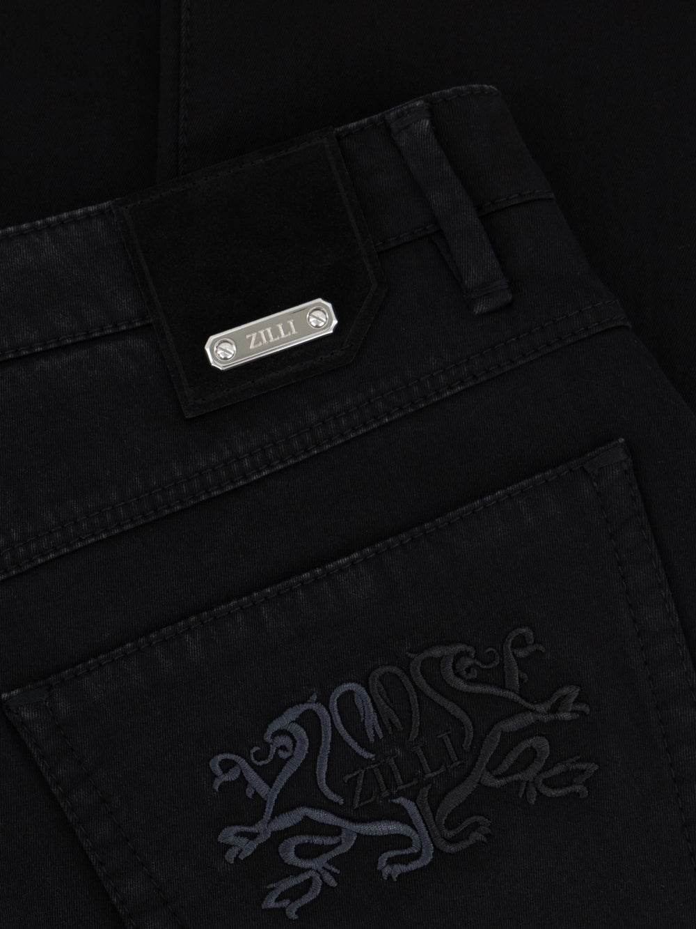 Grey Anthracite Denim Jean with ZILLI Back Detail