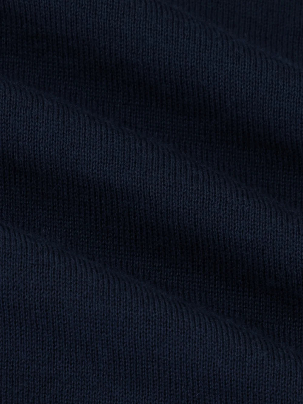 Wool-Silk Lightweight Polo Half-Zip Knit – Dark Navy