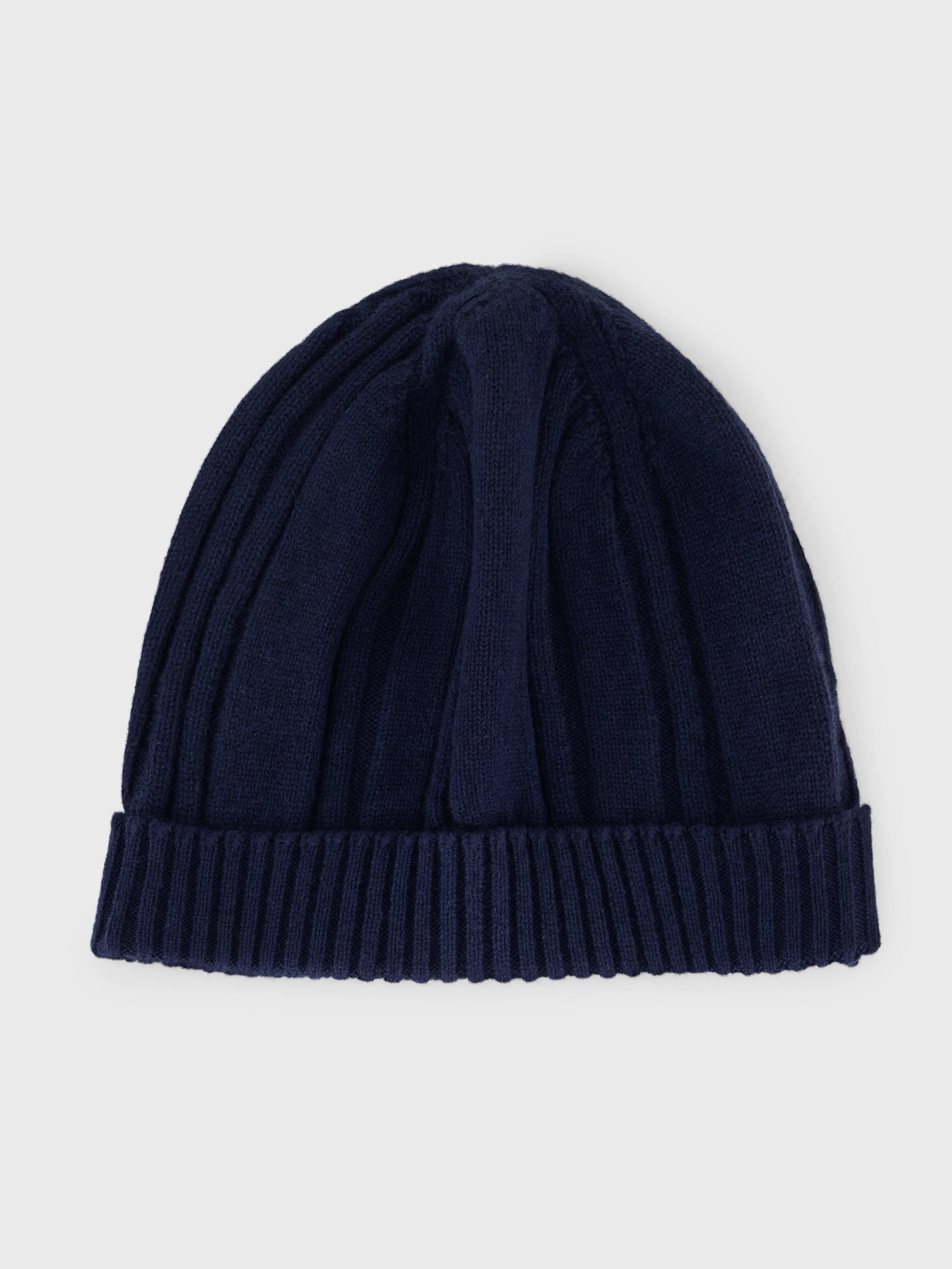 Ribbed Beanie - Dark Navy
