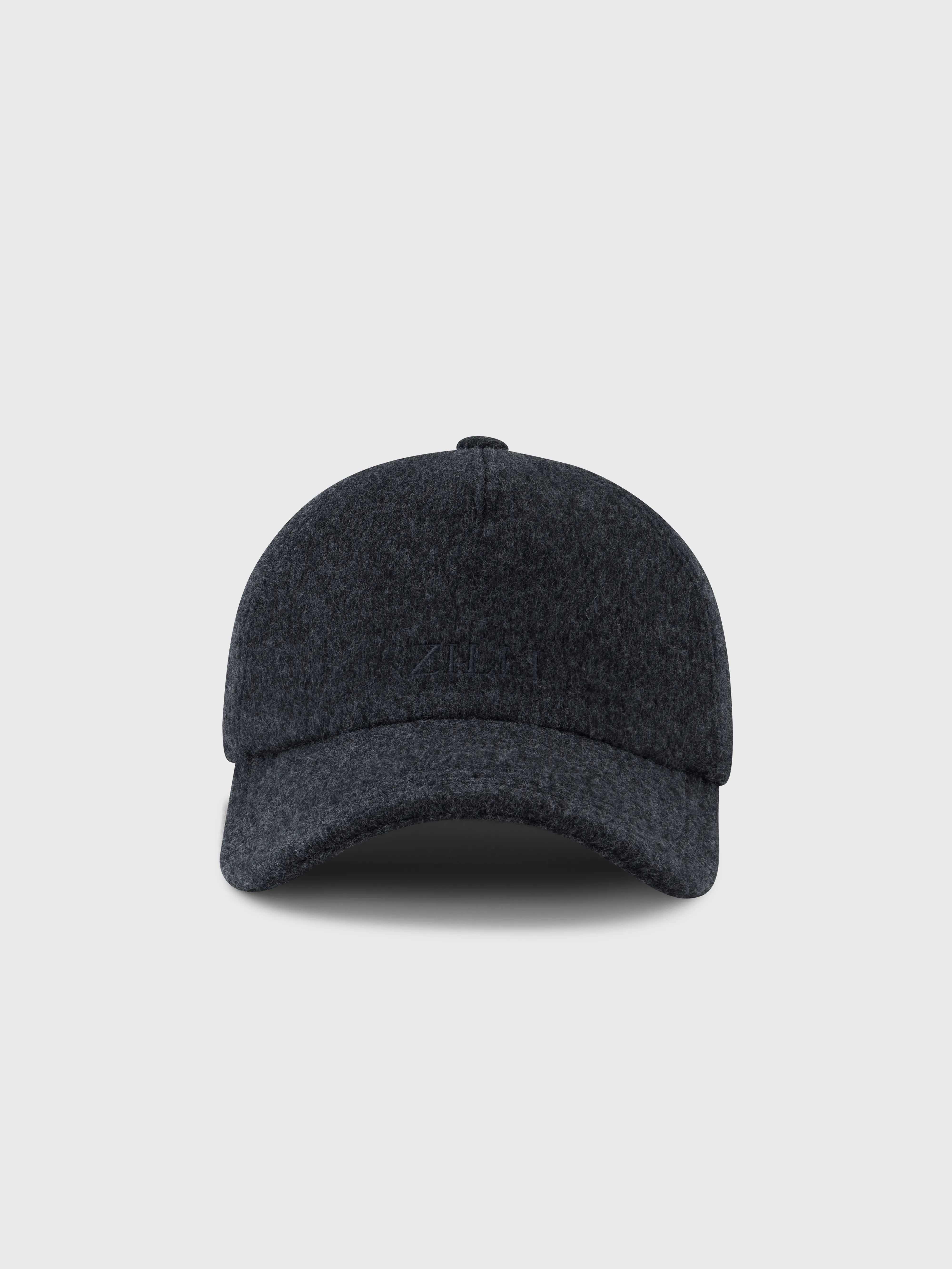 Кожаная кепка ZILLI-Patched Cap - Charcoal