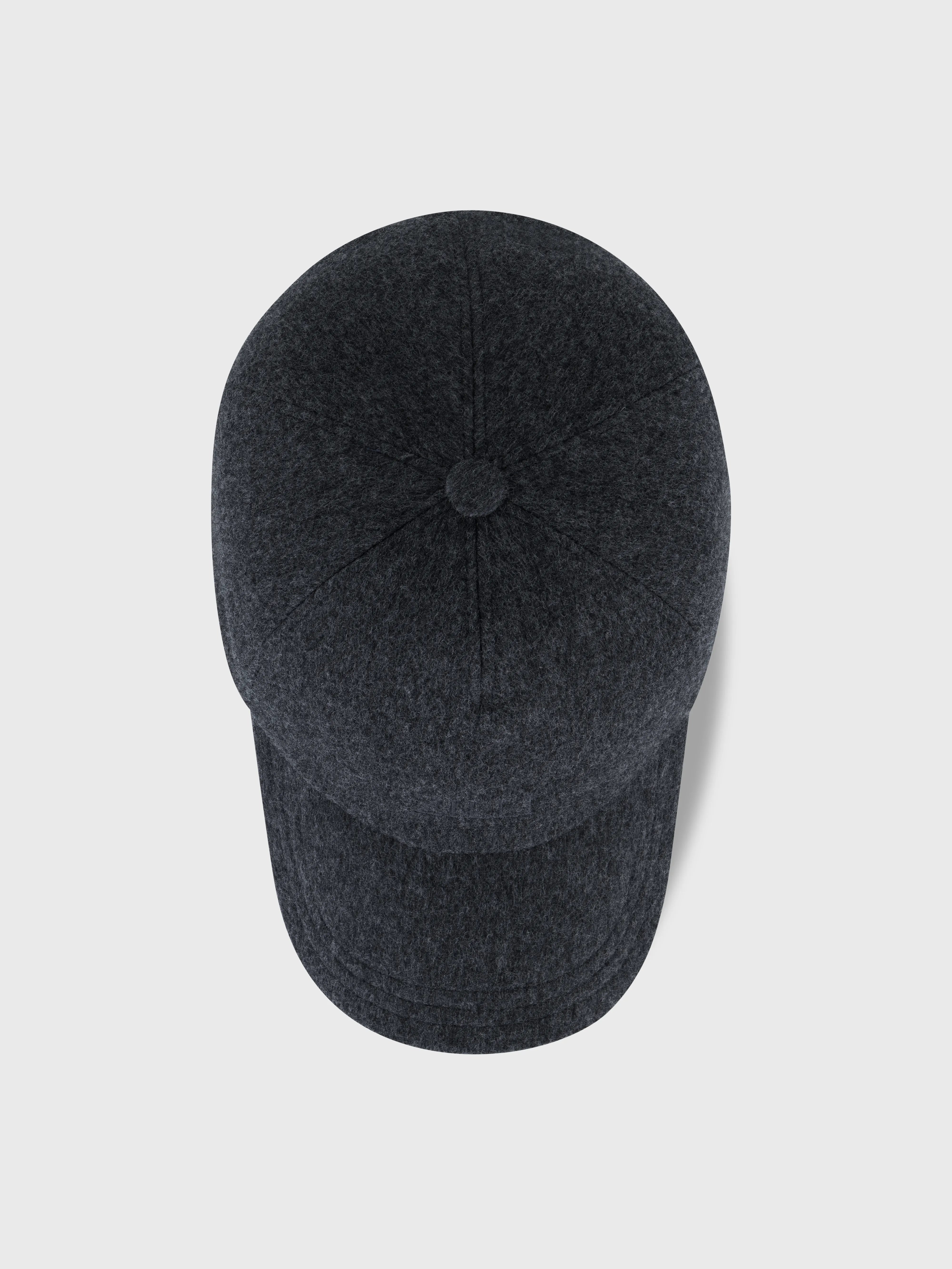 Кожаная кепка ZILLI-Patched Cap - Charcoal