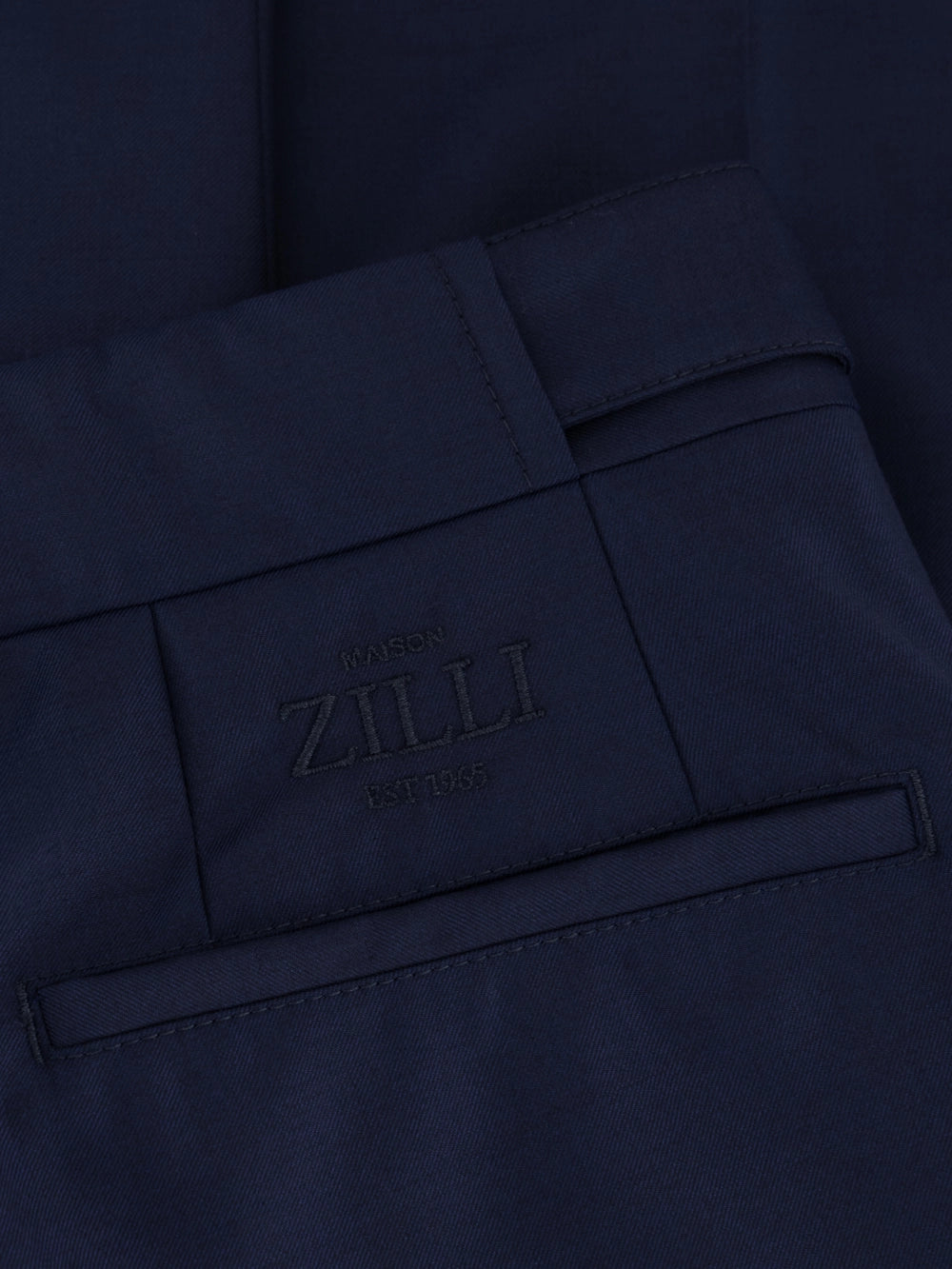 Однотонные брюки - Темно-морской