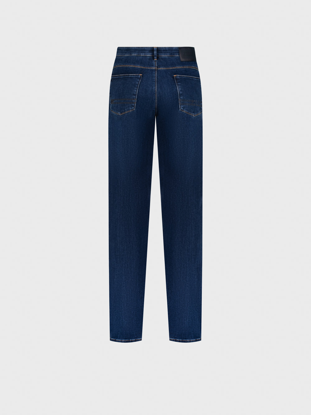 ZILLI Contrast Stitch Denim – Blue Jeans - Tobacco