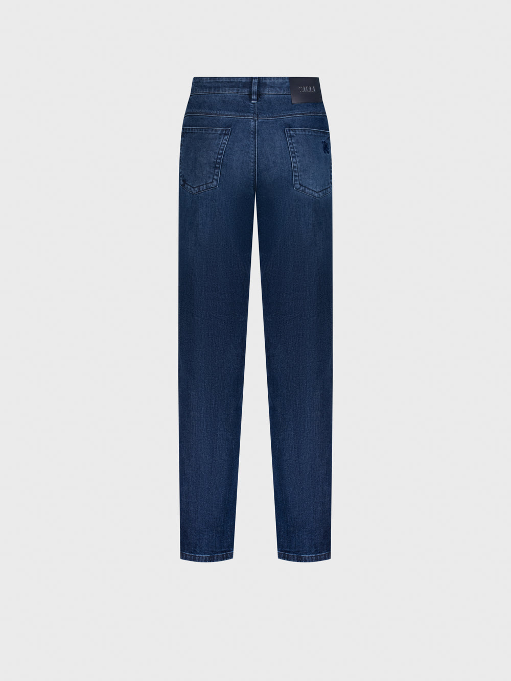 ZILLI Suede Patch Denim - Blue Jeans