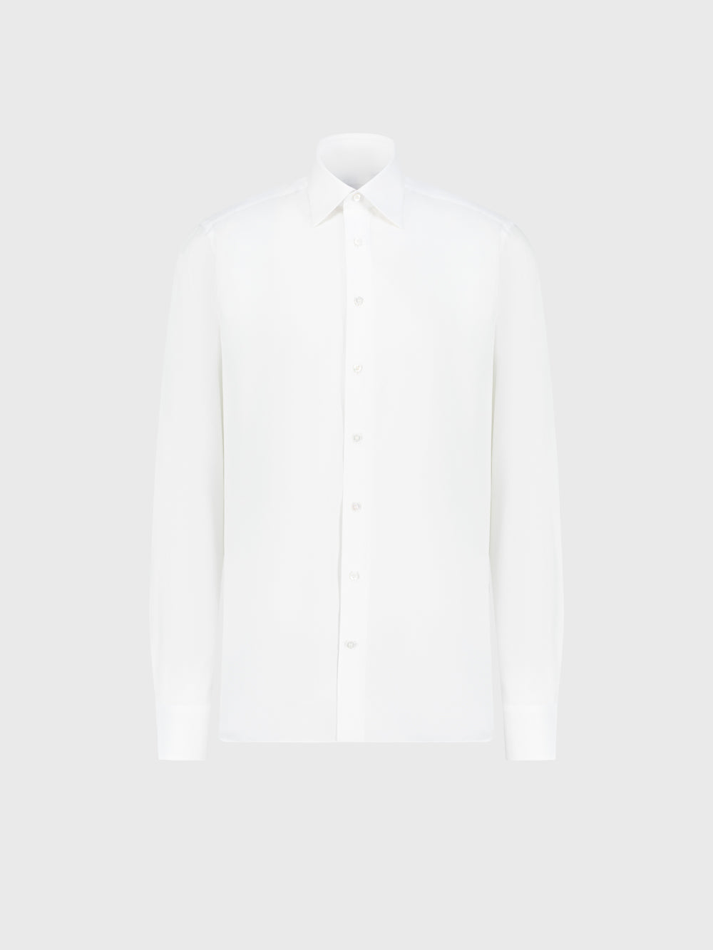 قميص قطني رسمي - أبيض