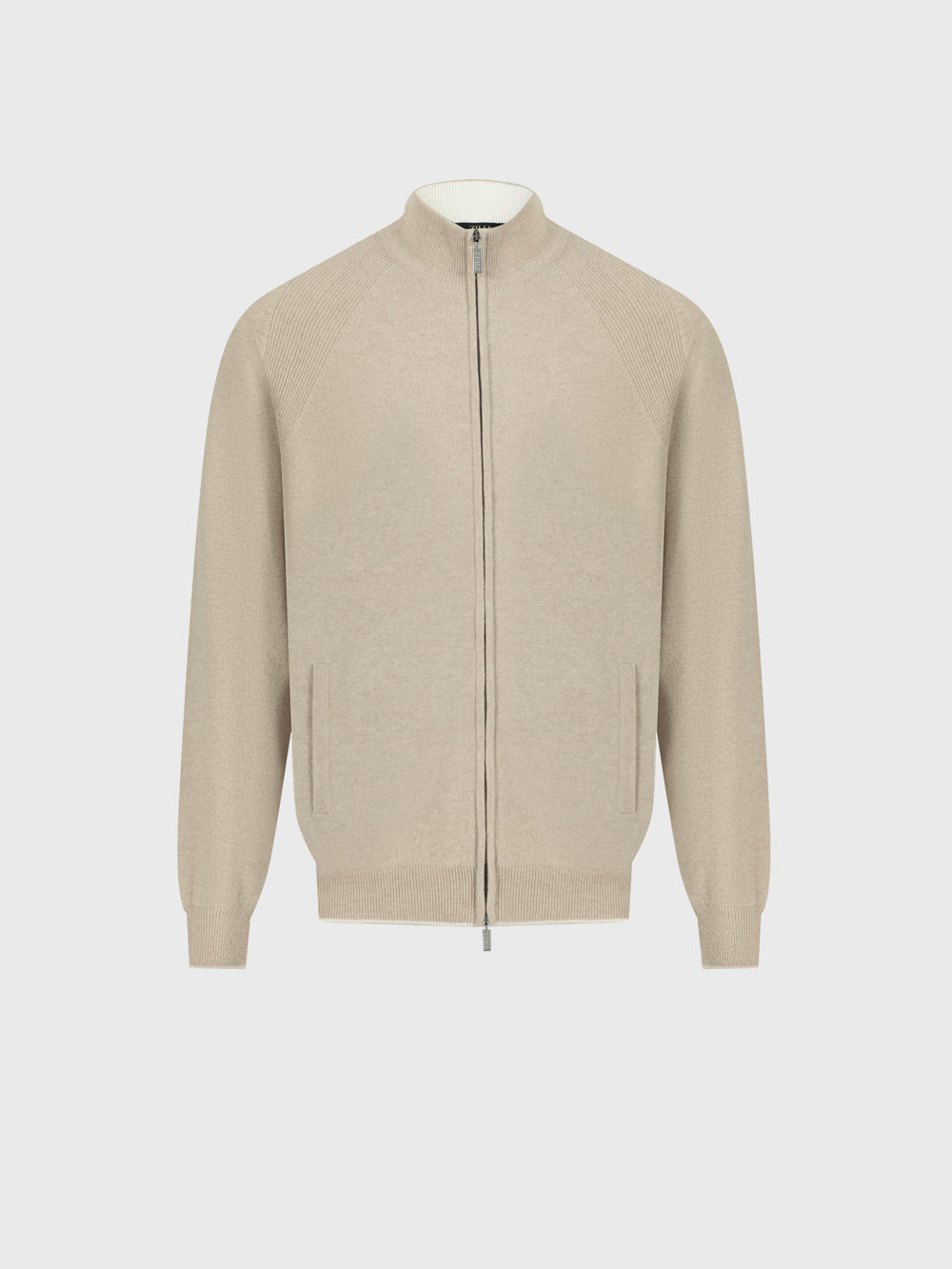 Jogging Suit Set - Zip Jacket and Pant - Pale Fawn