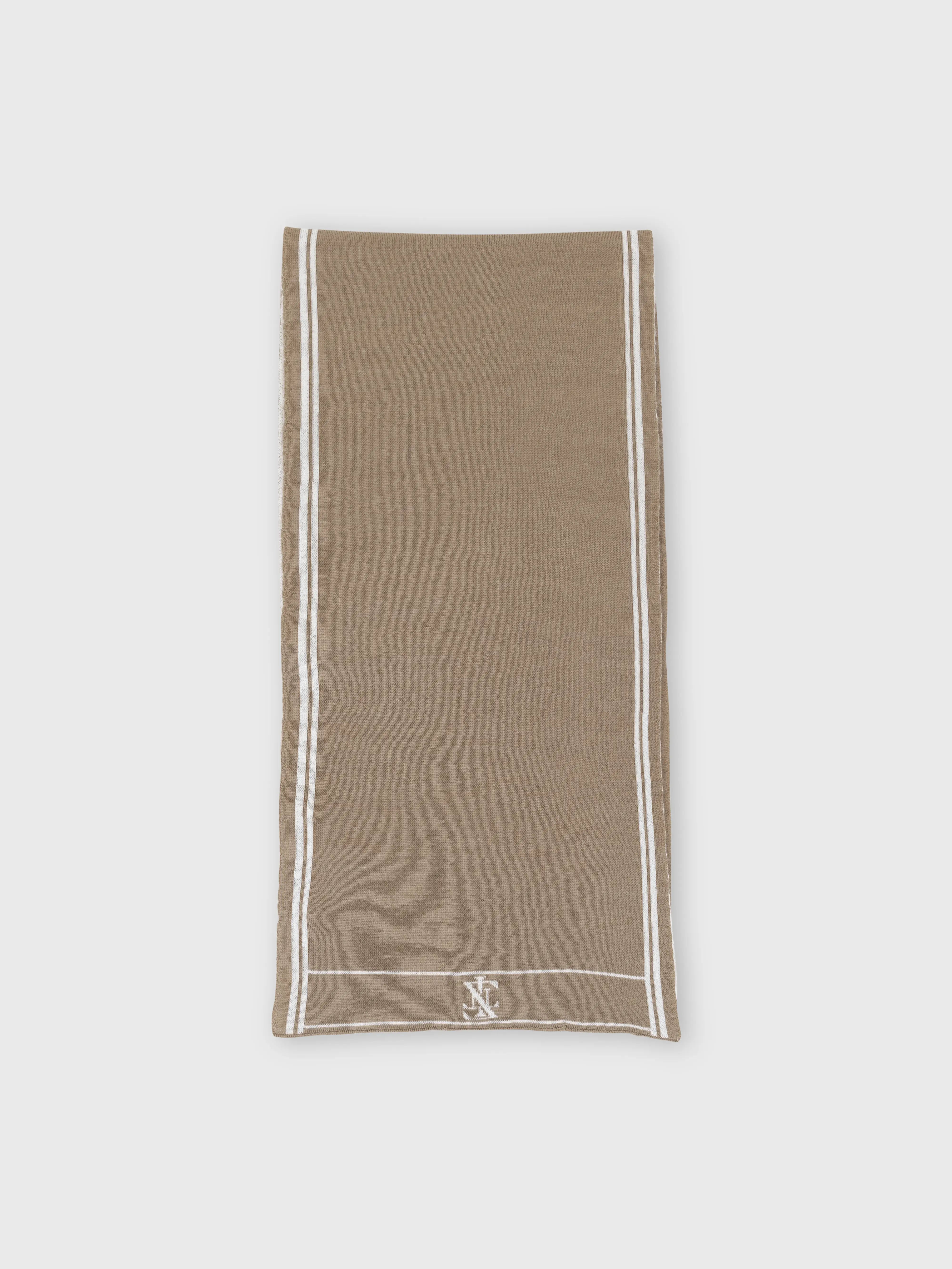 70% Wool 30% Silk Scarf - Cappuccino