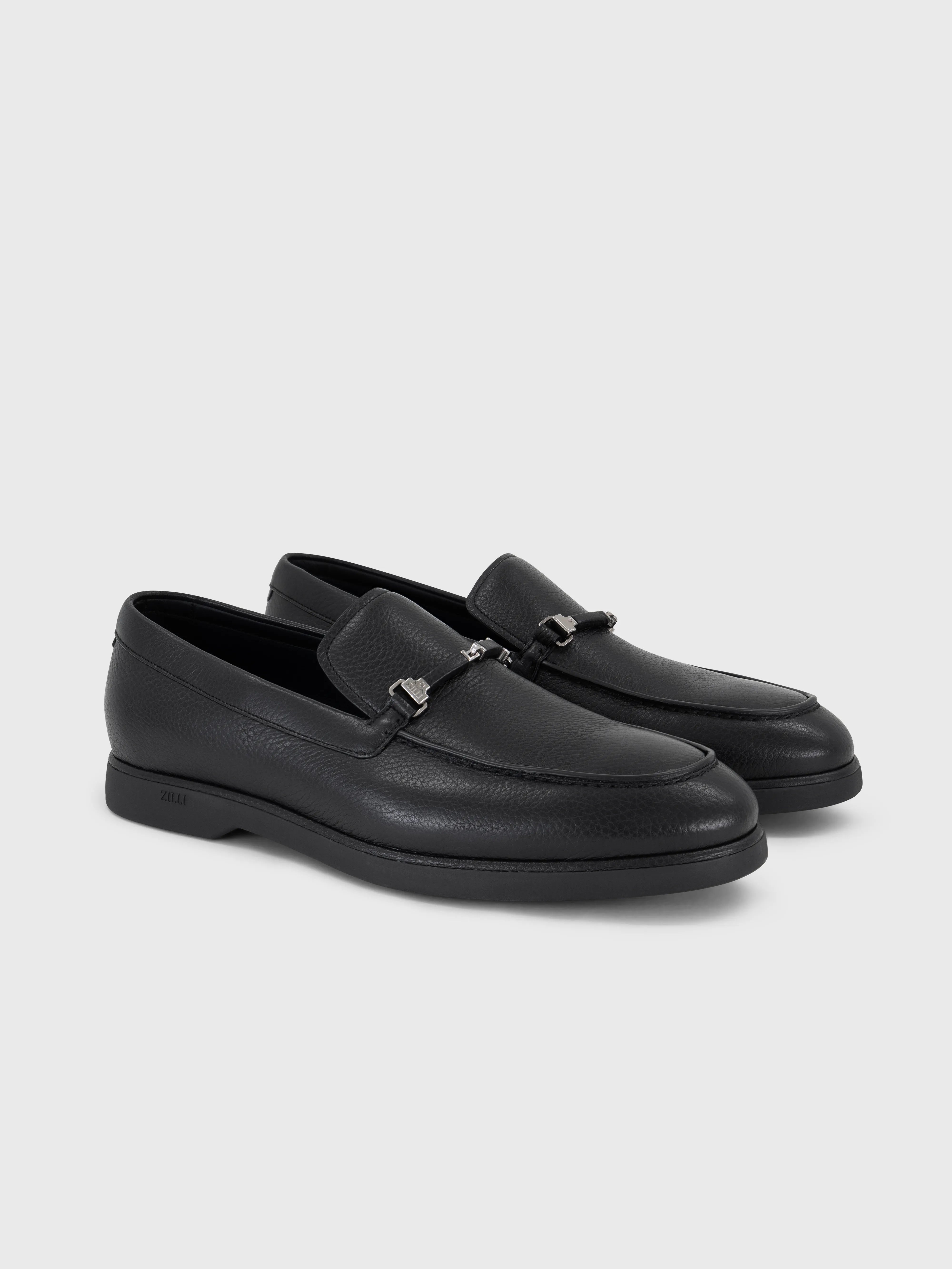 Лоферы с фурнитурой - Черный