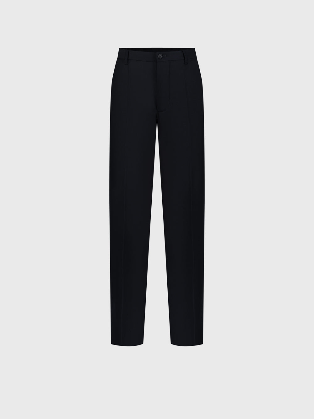 Wool Formal Trousers - Dark Navy