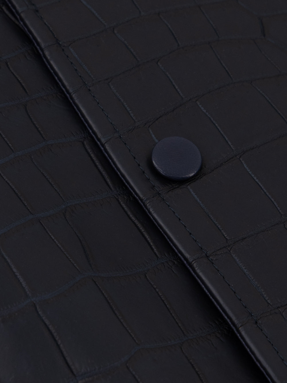 Crocodile & Lambskin Jacket - Blue Navy