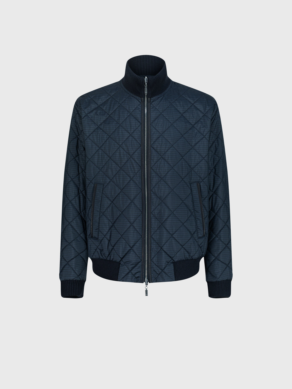 Puffer Jacket with Modular Zip Construction - Dark Navy