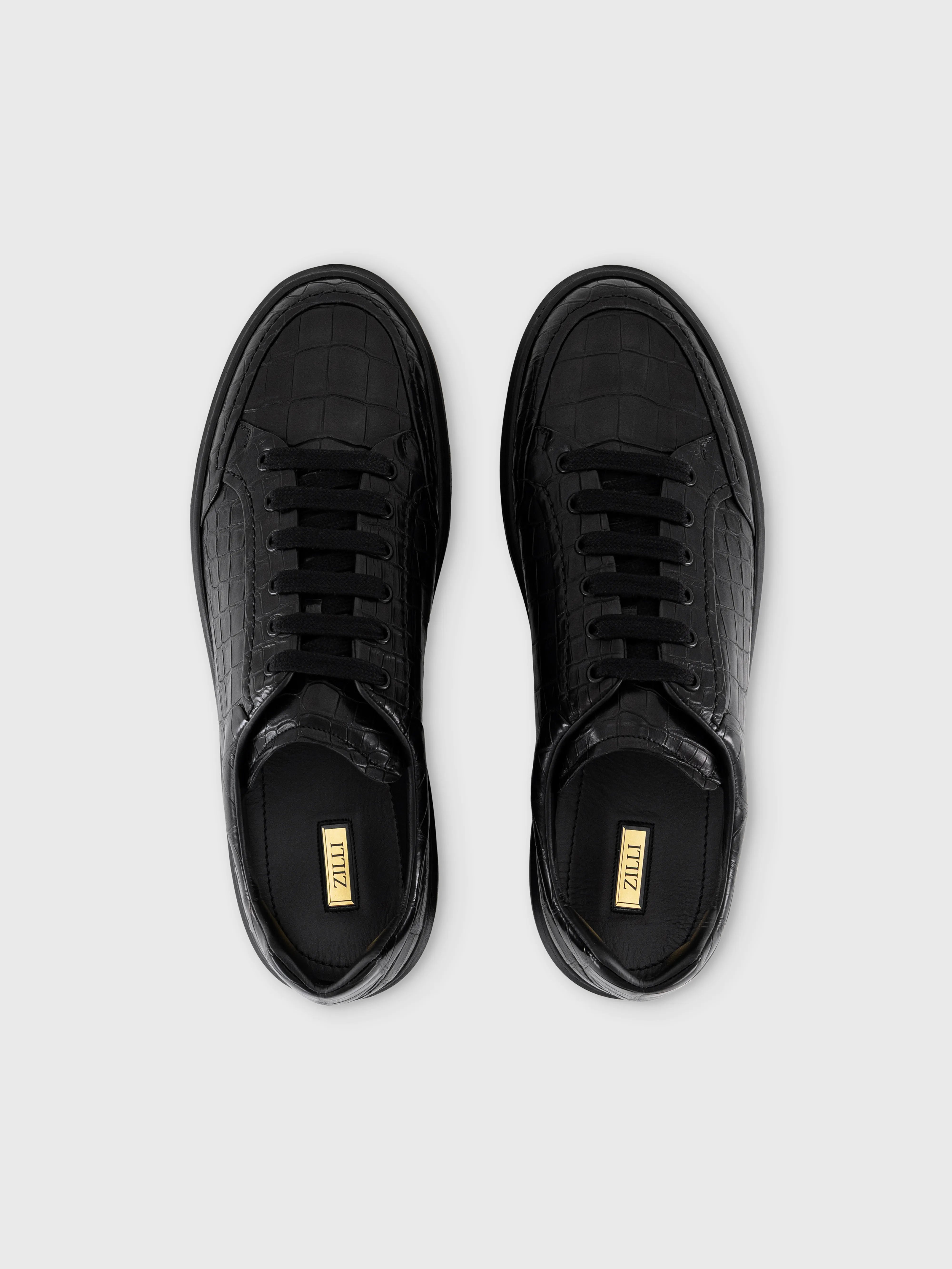 Crocodile Leather Sneakers