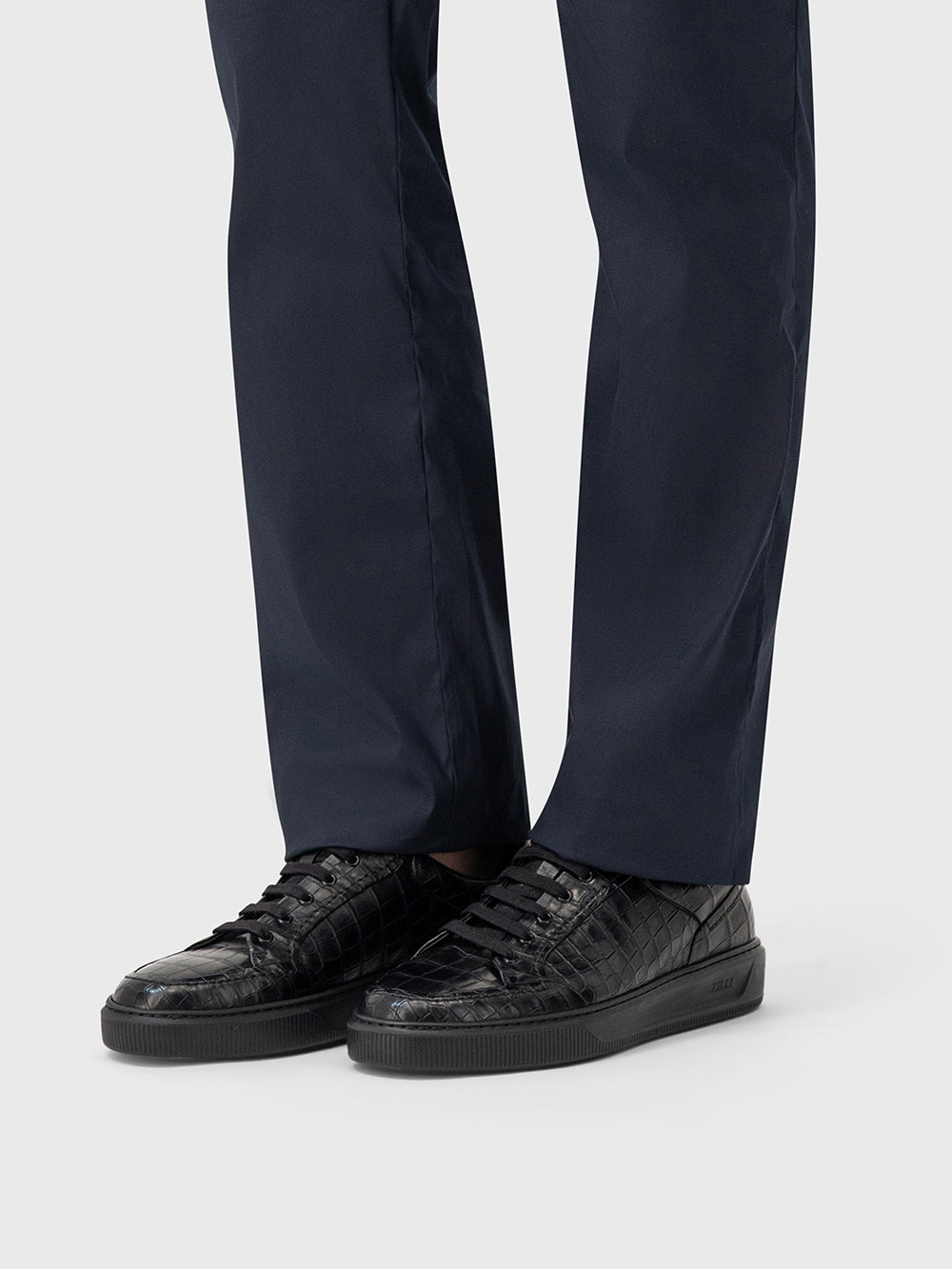 Crocodile Leather Sneakers