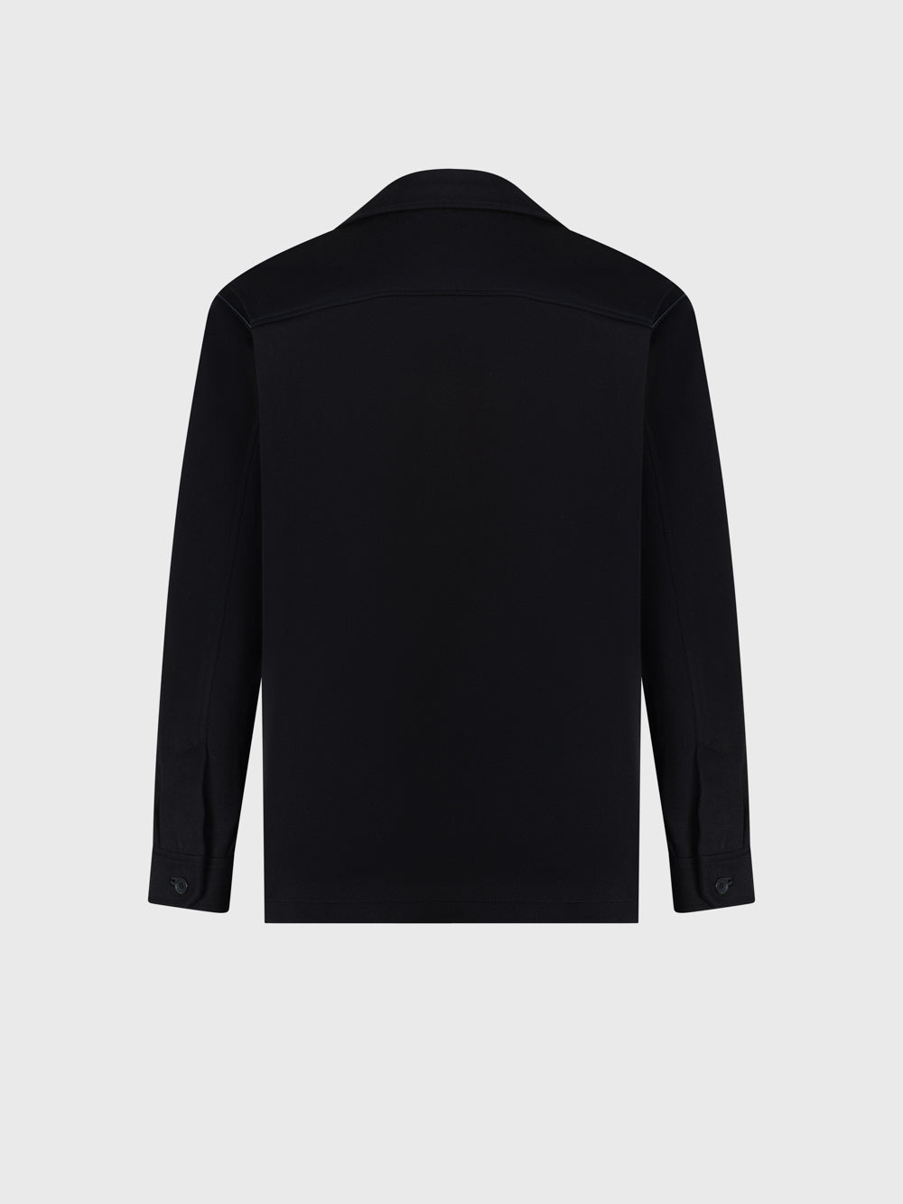 Buttoned Jacket with Dual-Tone Branded Buttons – Blue Navy