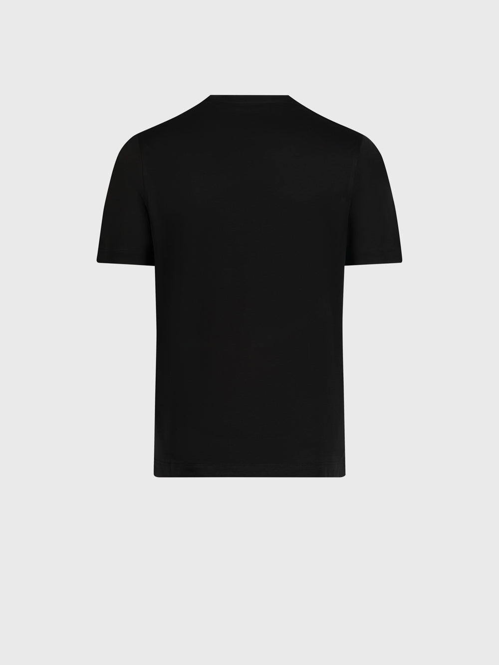 Lion Embroidered Chest T-Shirt - Black