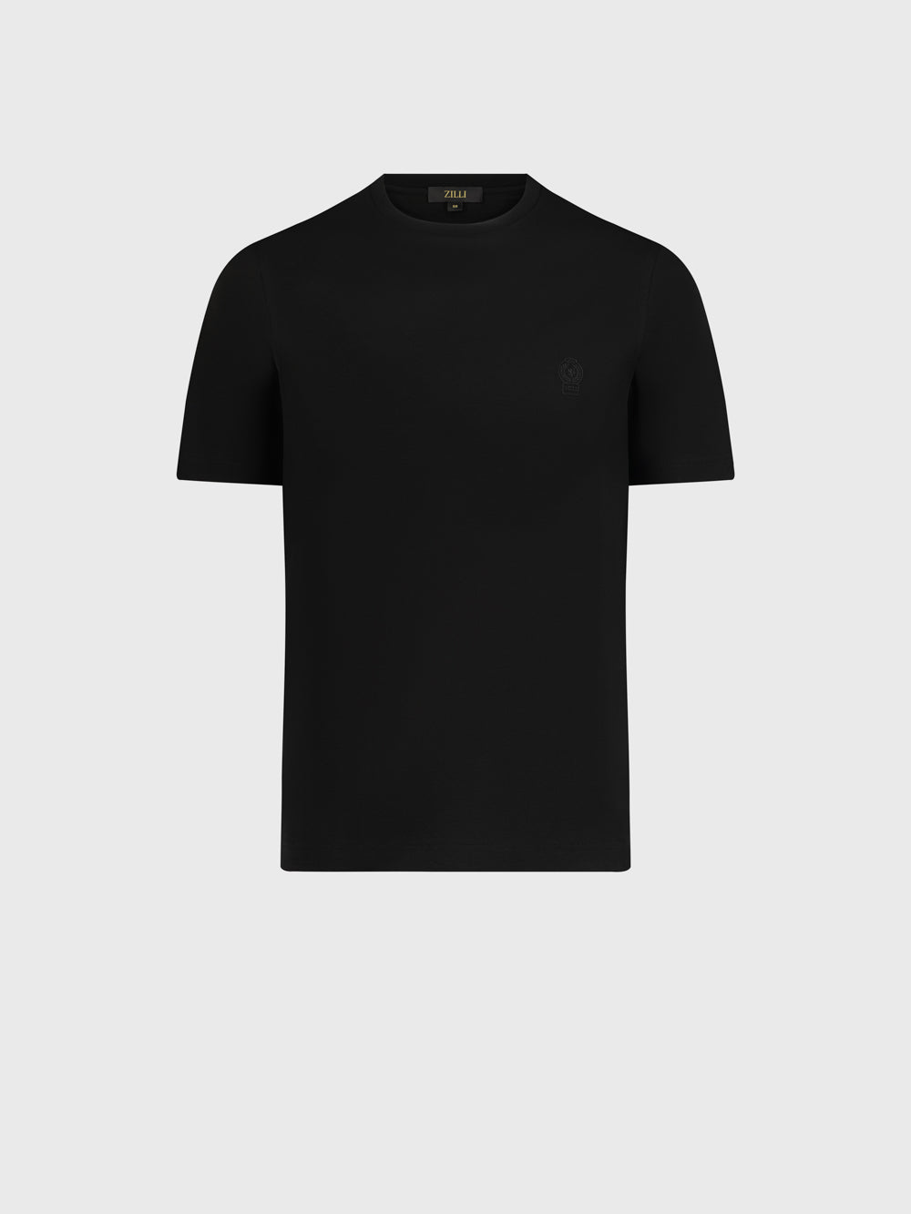 ZILLI Crest Embroidered T-Shirt - Black