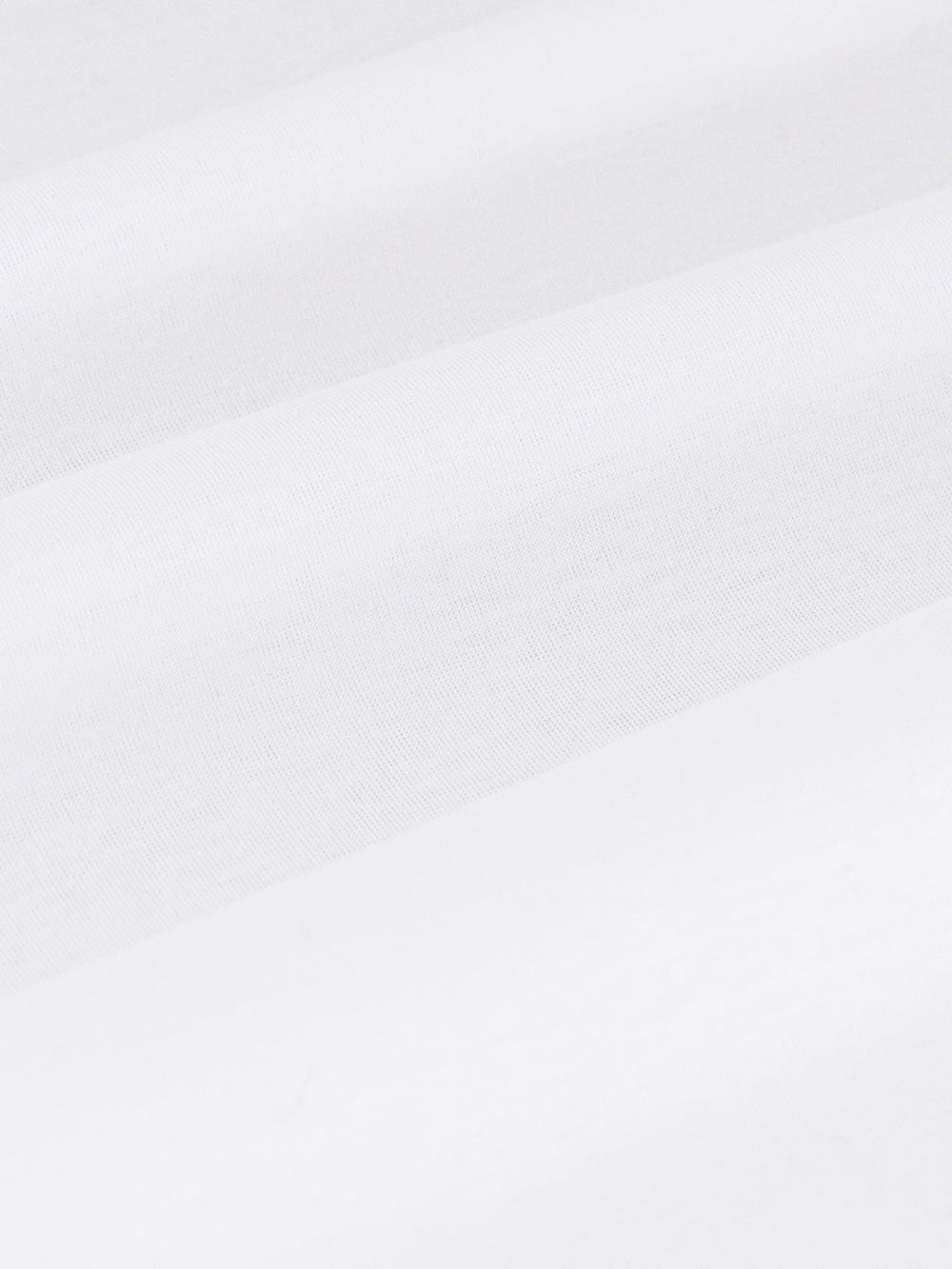 Однотонная футболка с V-образным вырезом - Белый