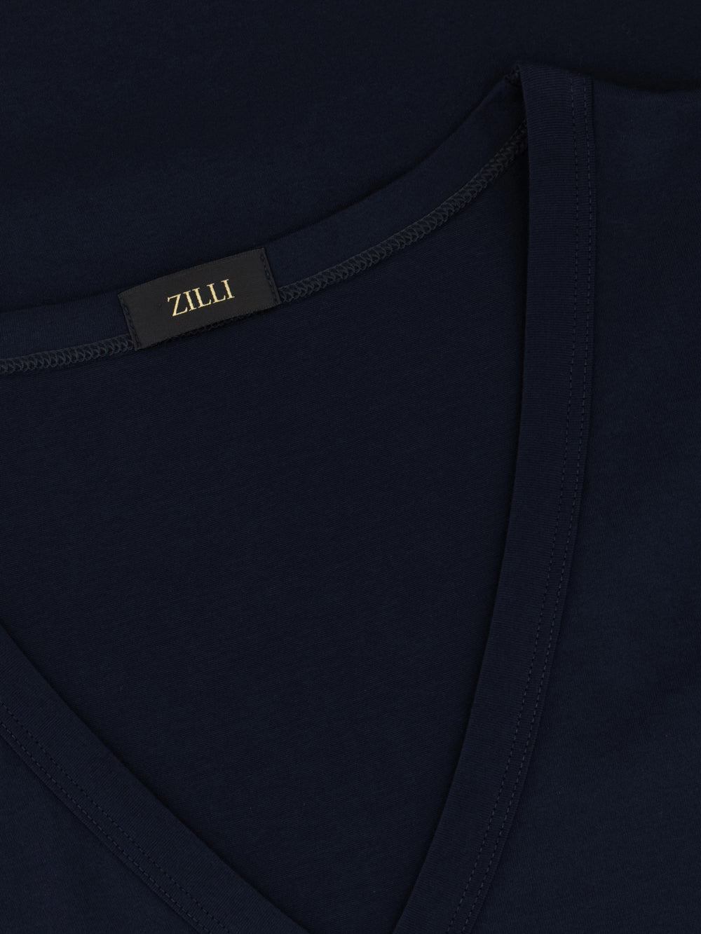 Monochrome V-Neck T-Shirt - Blue Navy