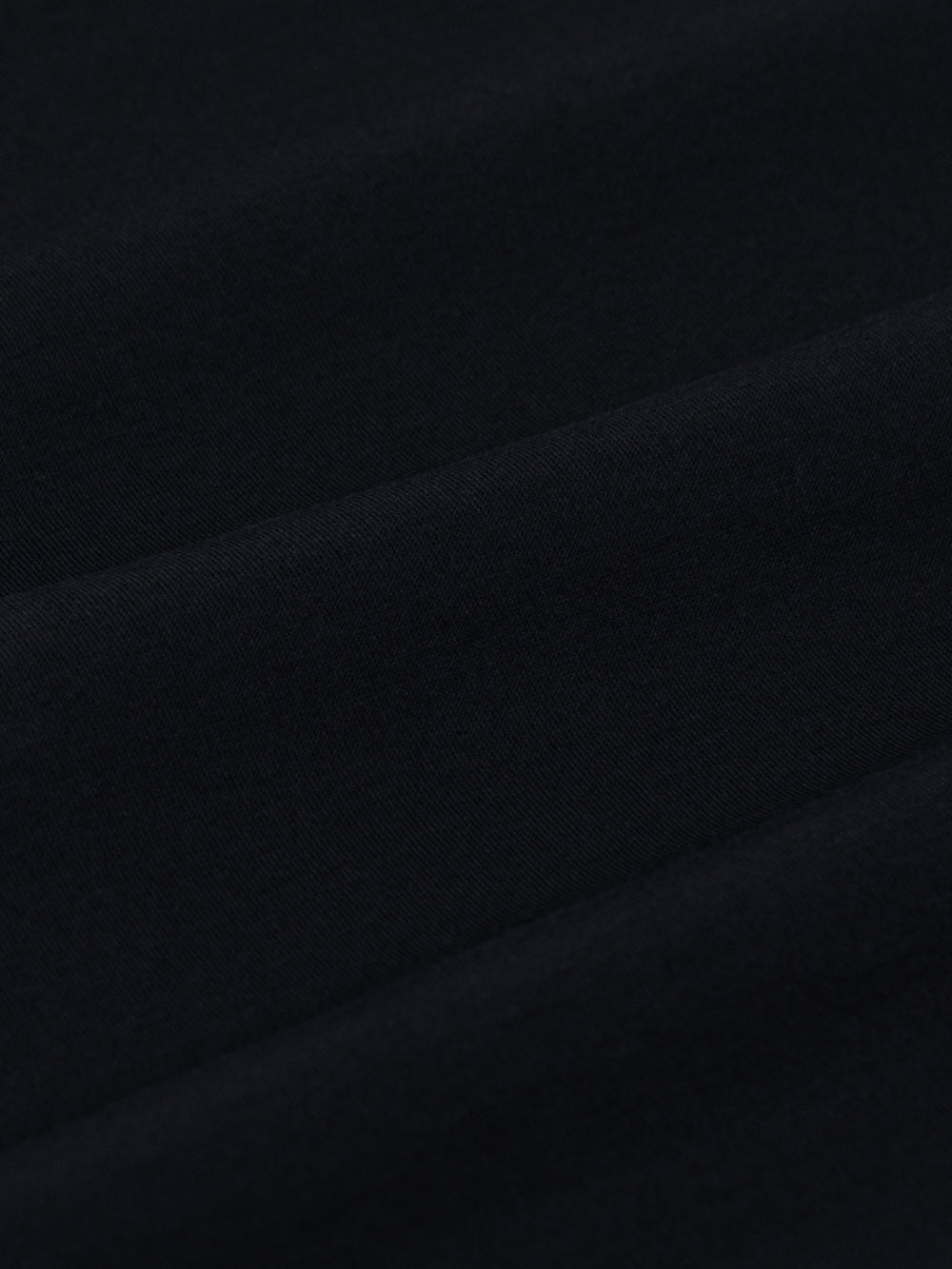 Однотонная футболка с V-образным вырезом - Черный