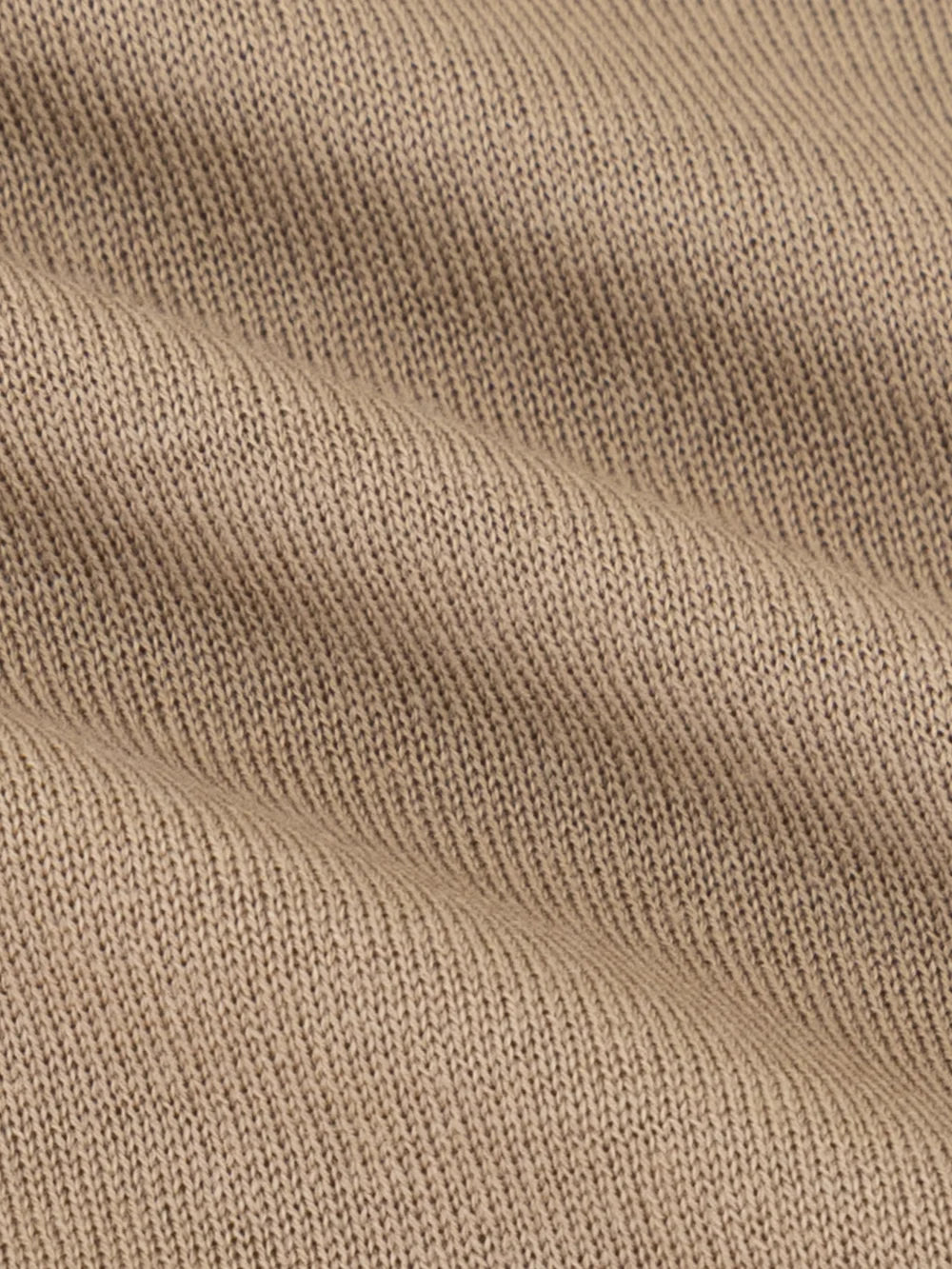 Wool Polo Half-Zip Knit – Cappuccino