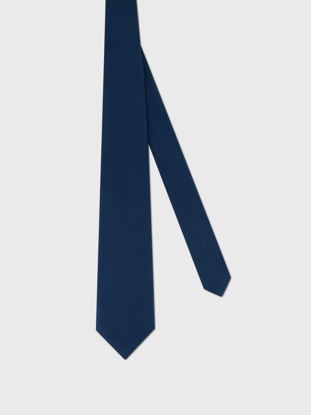 Silk Knitted Tie - Smoke Blue