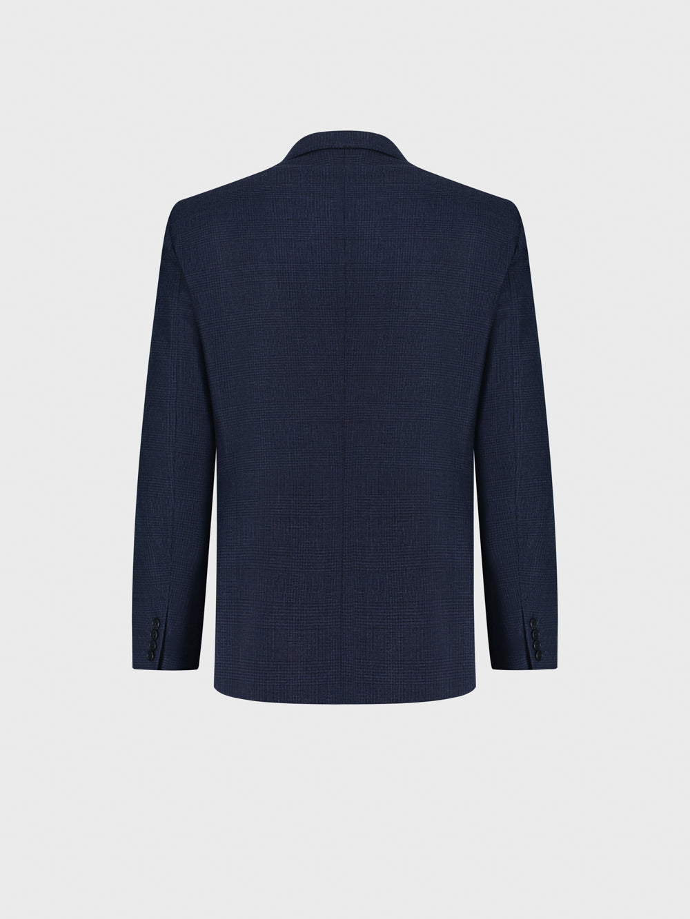 Paris Glen Check - Wool Jacket - Periwinkle