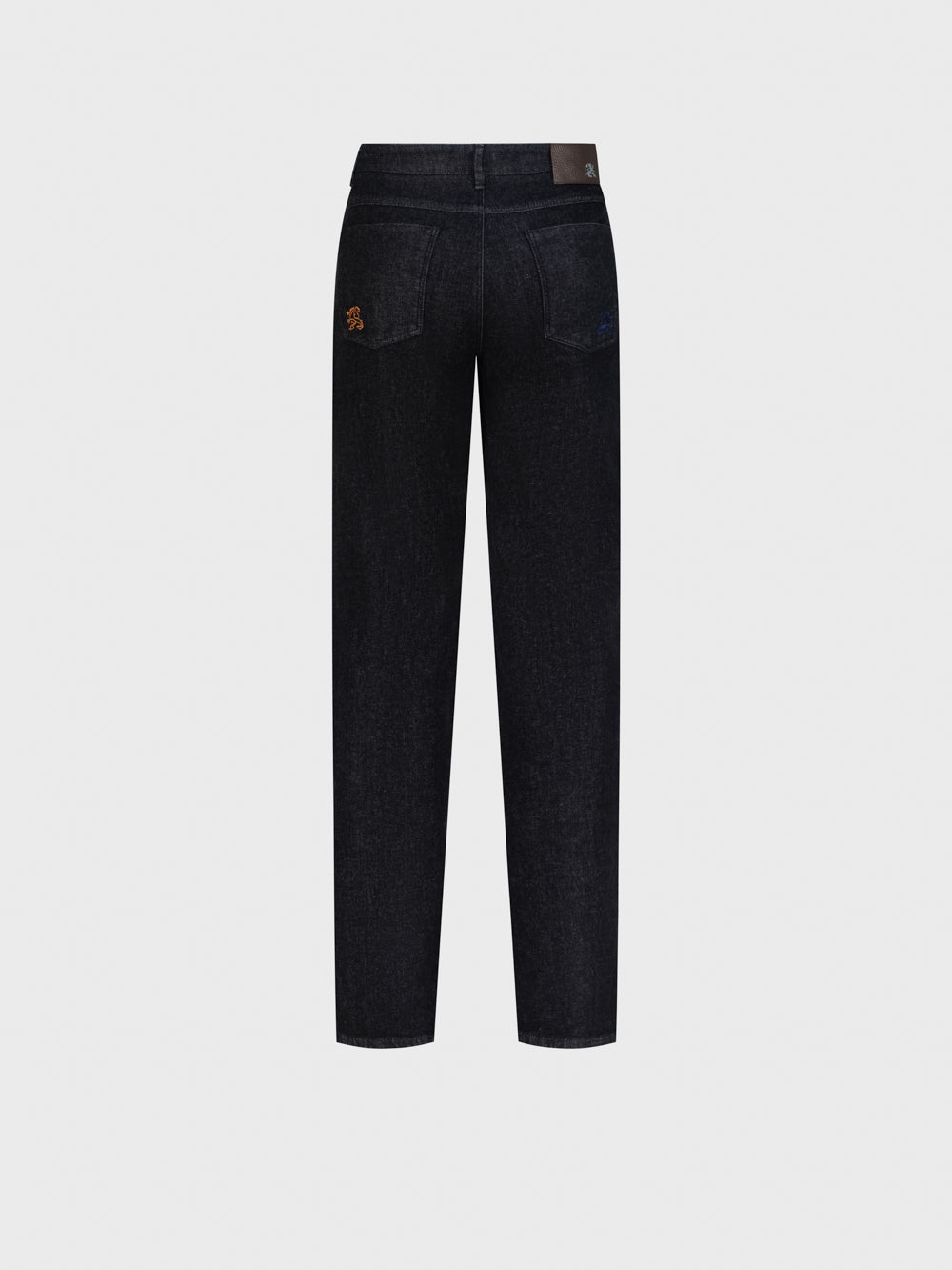 Cotton-Blend Jeans – Black-Beige