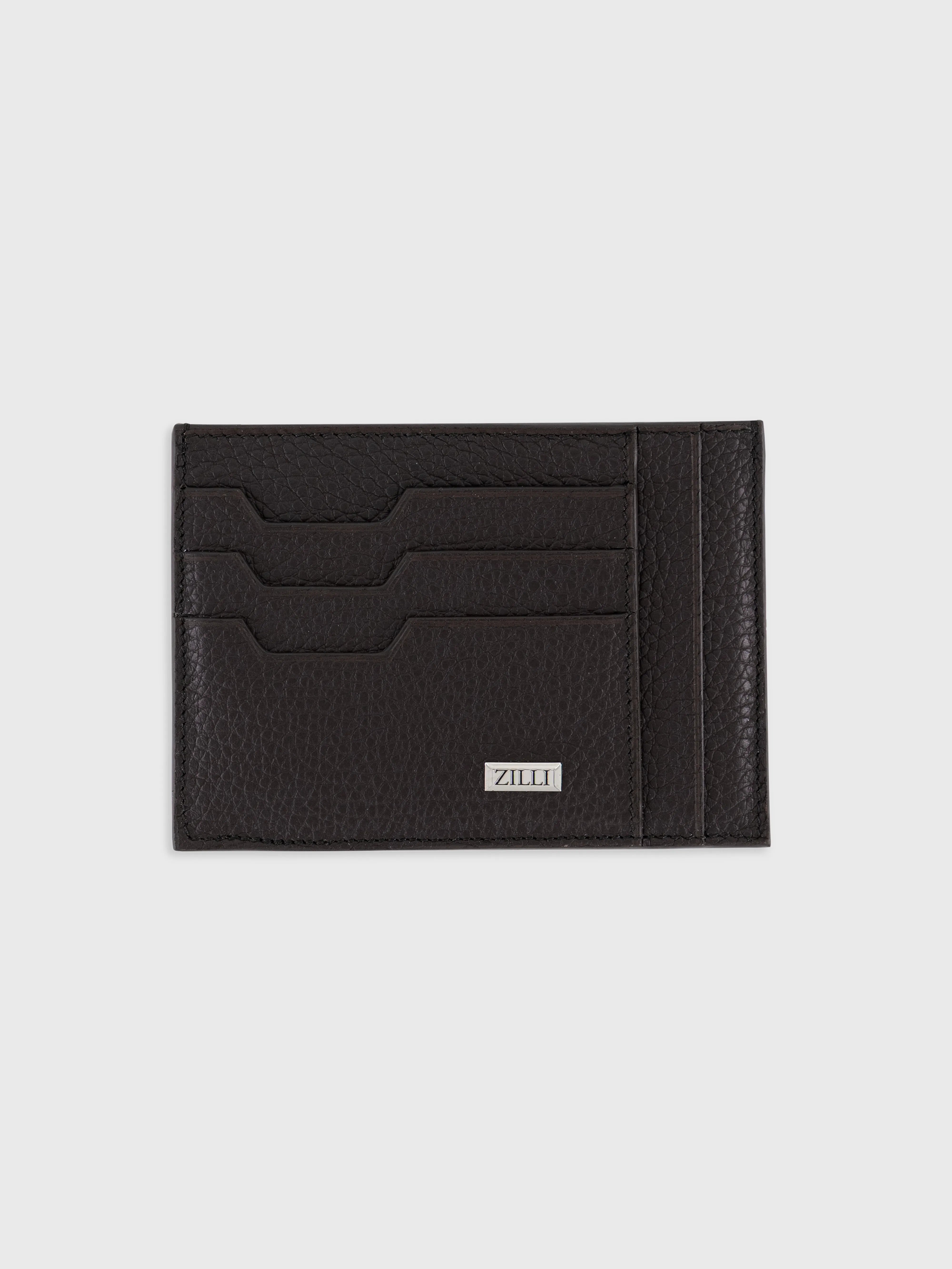 Palladium Hardware Calfskin Card Holder