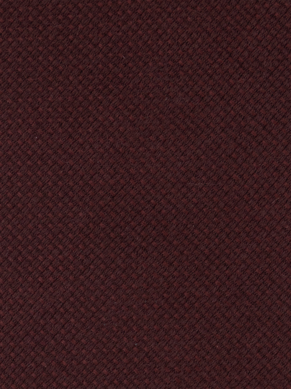 Wool-Silk Grenadine-Style Tie - Deep Cherry