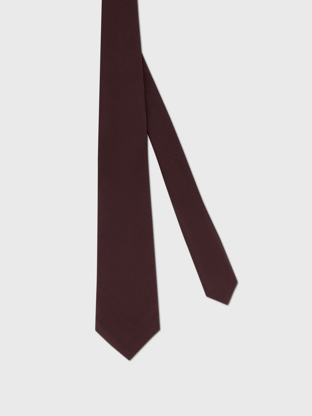 Silk Knitted Tie - Deep Cherry