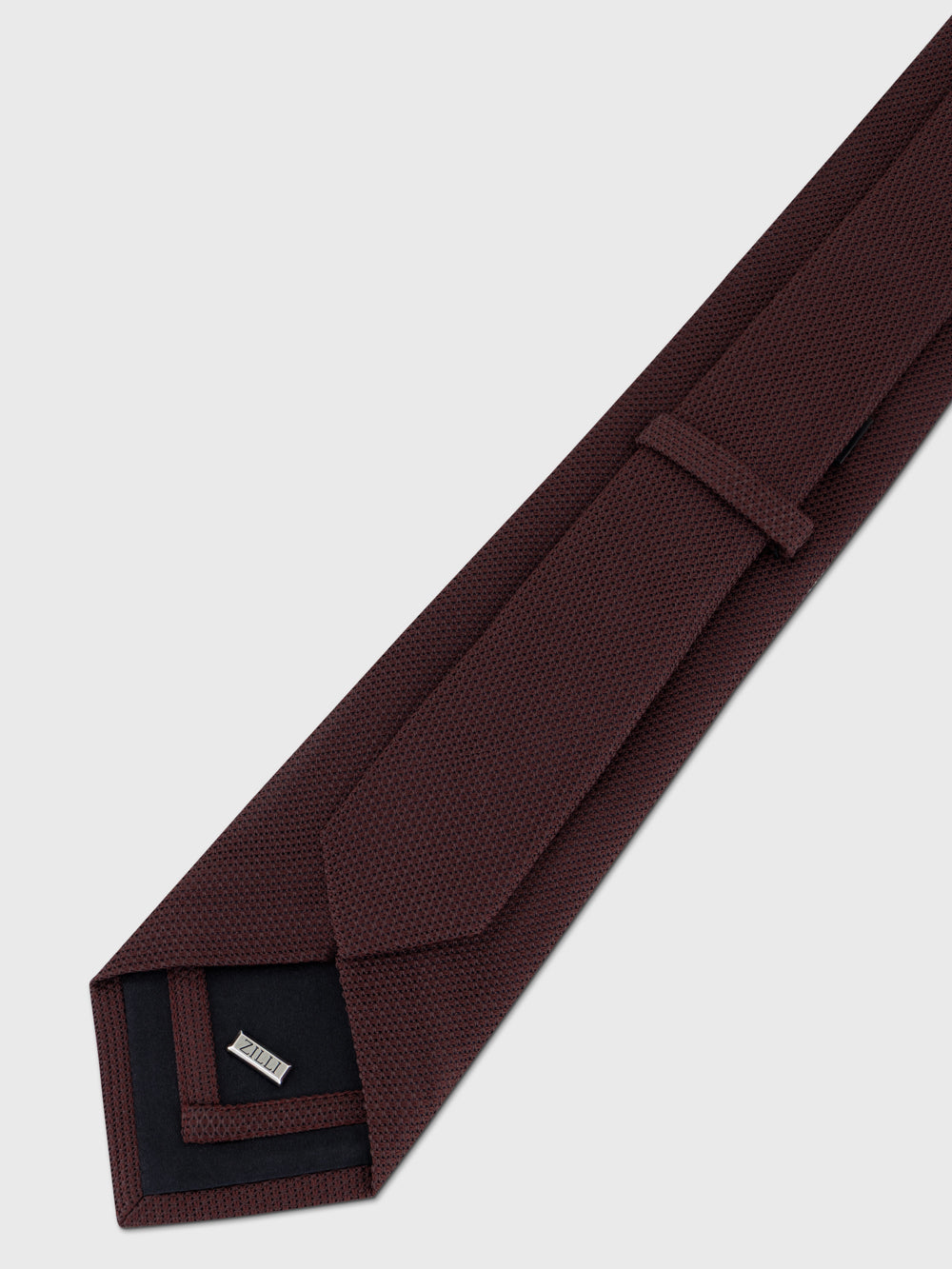 Silk Knitted Tie - Deep Cherry