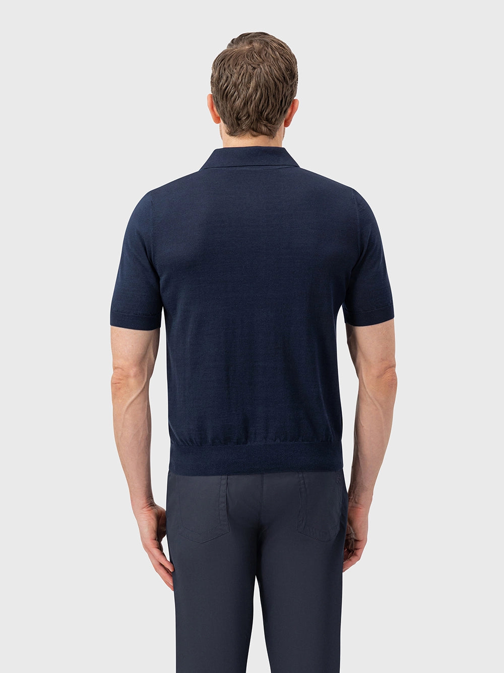 “Dusk” zipped polo shirt