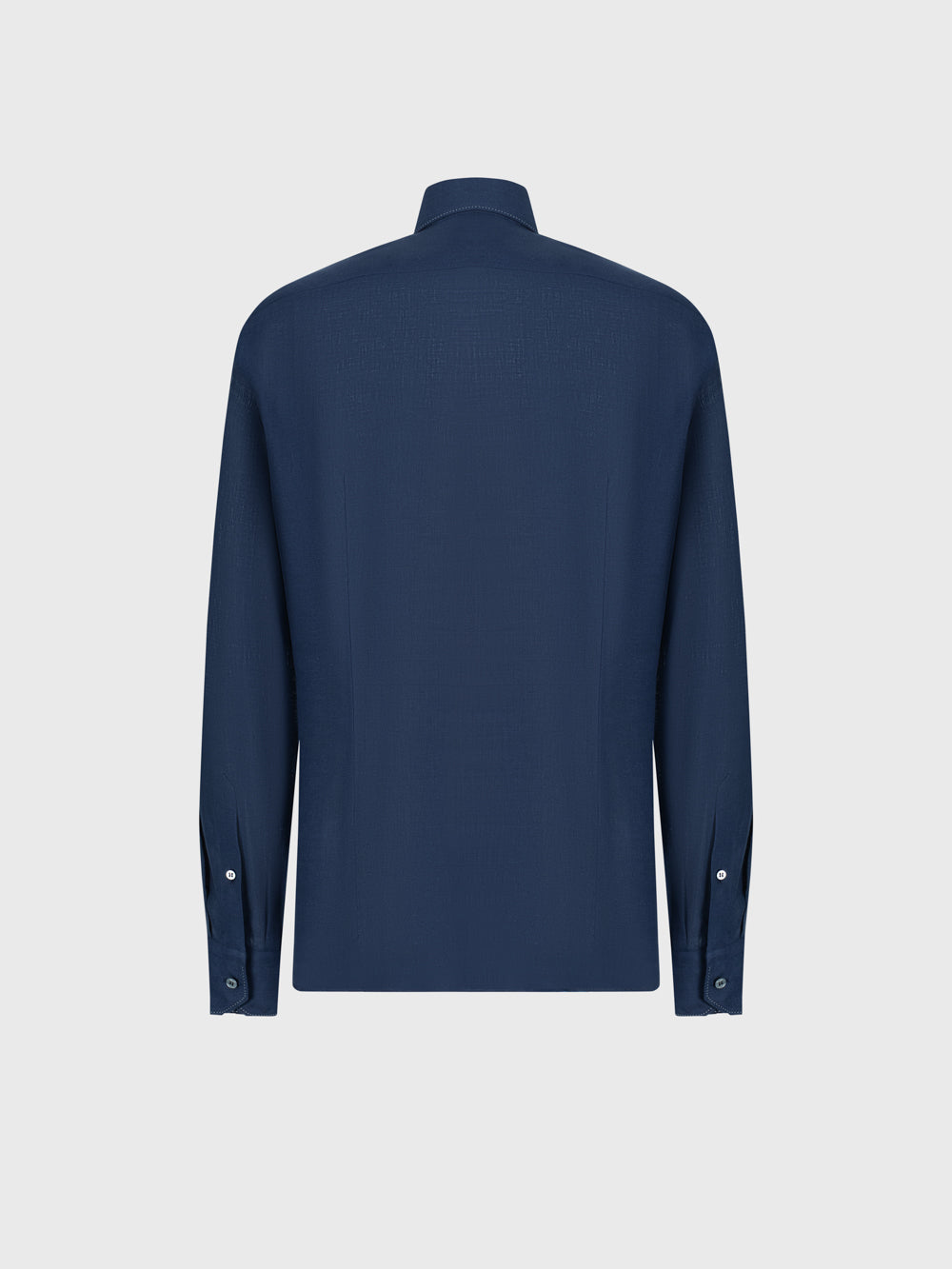 Linen Formal Shirt - Dark Navy