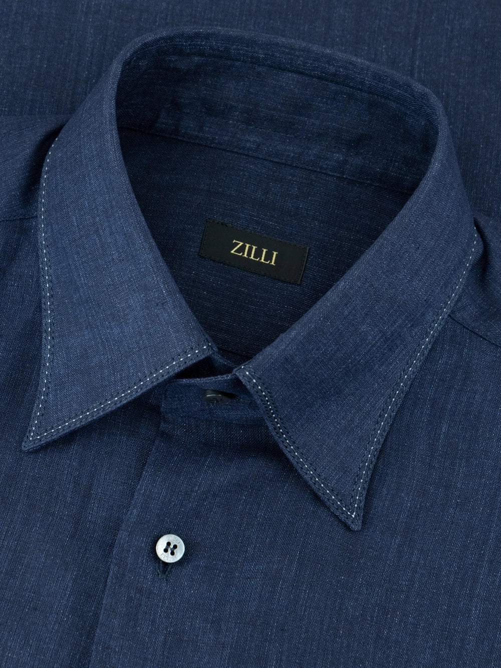 Linen Formal Shirt - Dark Navy