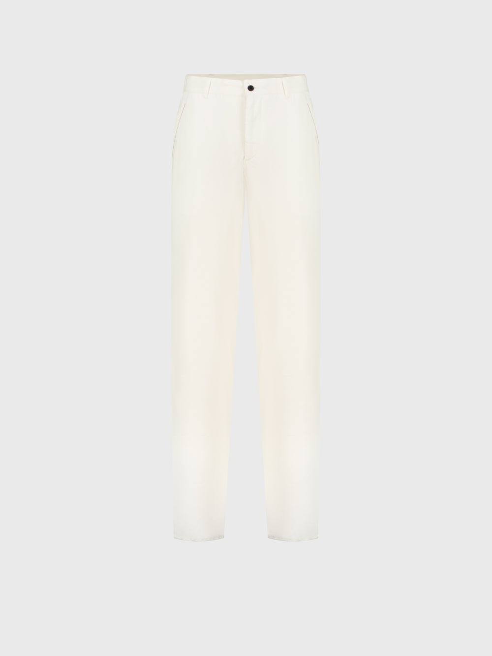 Slim Fit Cotton & Silk Trousers