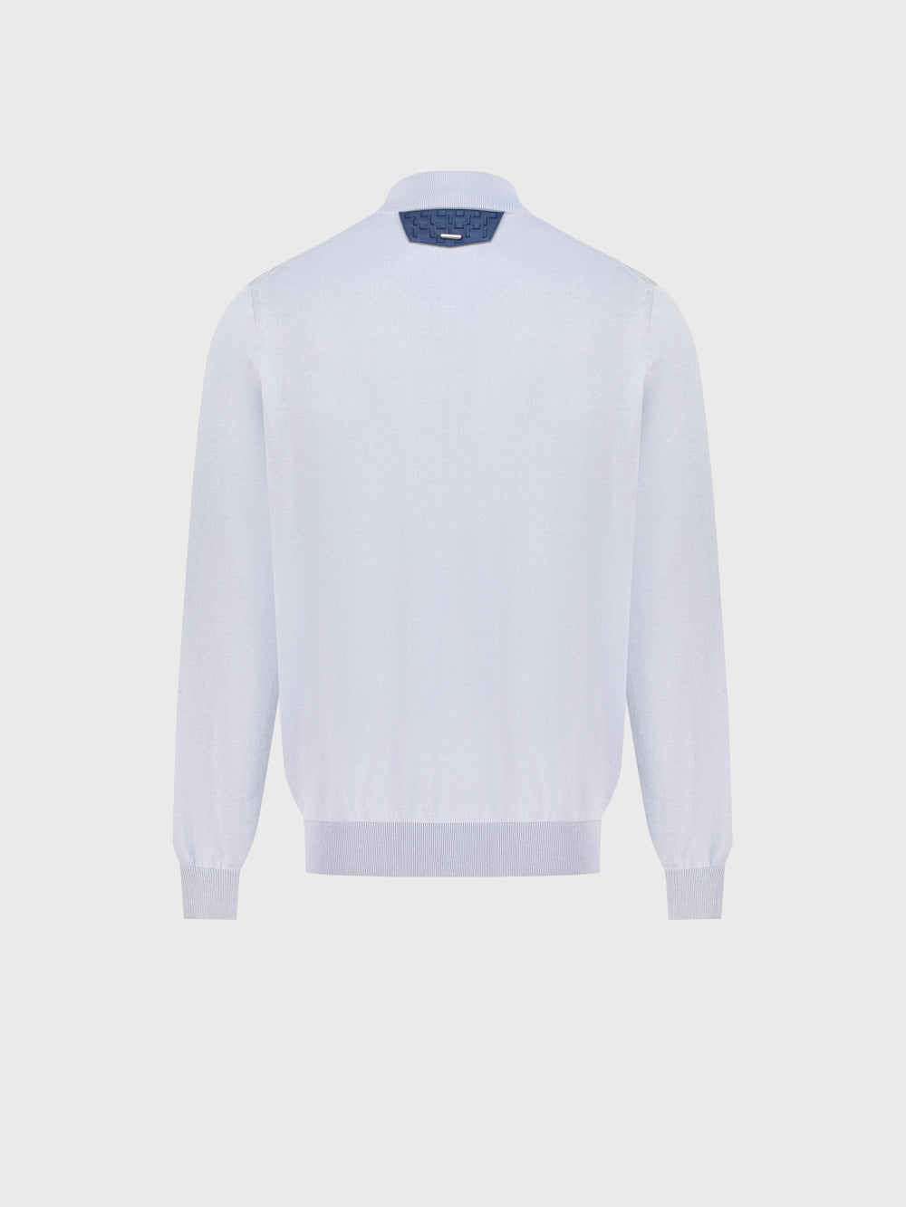 Zip-Up Cotton & Silk Sweater