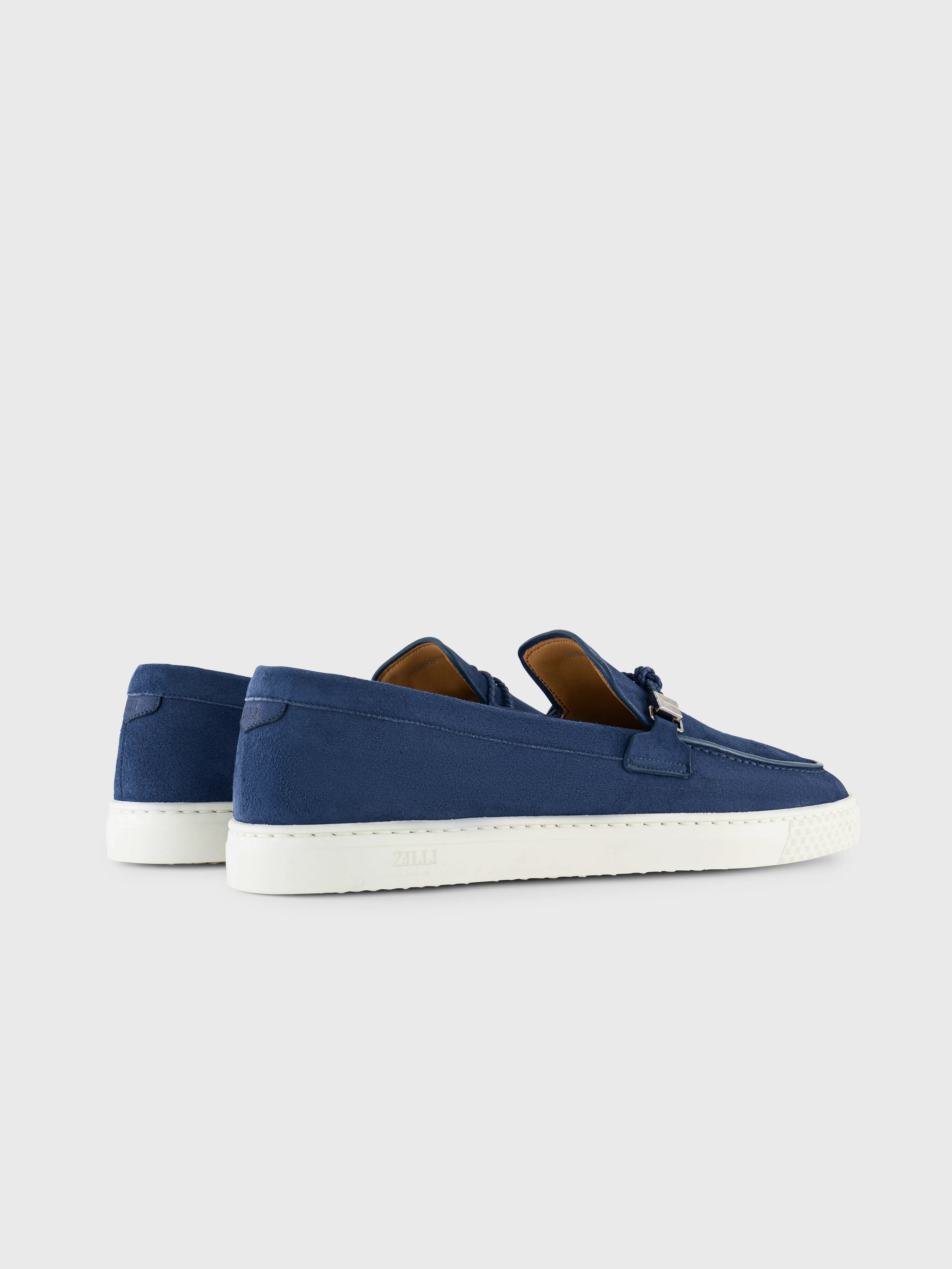 Suede Kidskin Slip-On Loafers