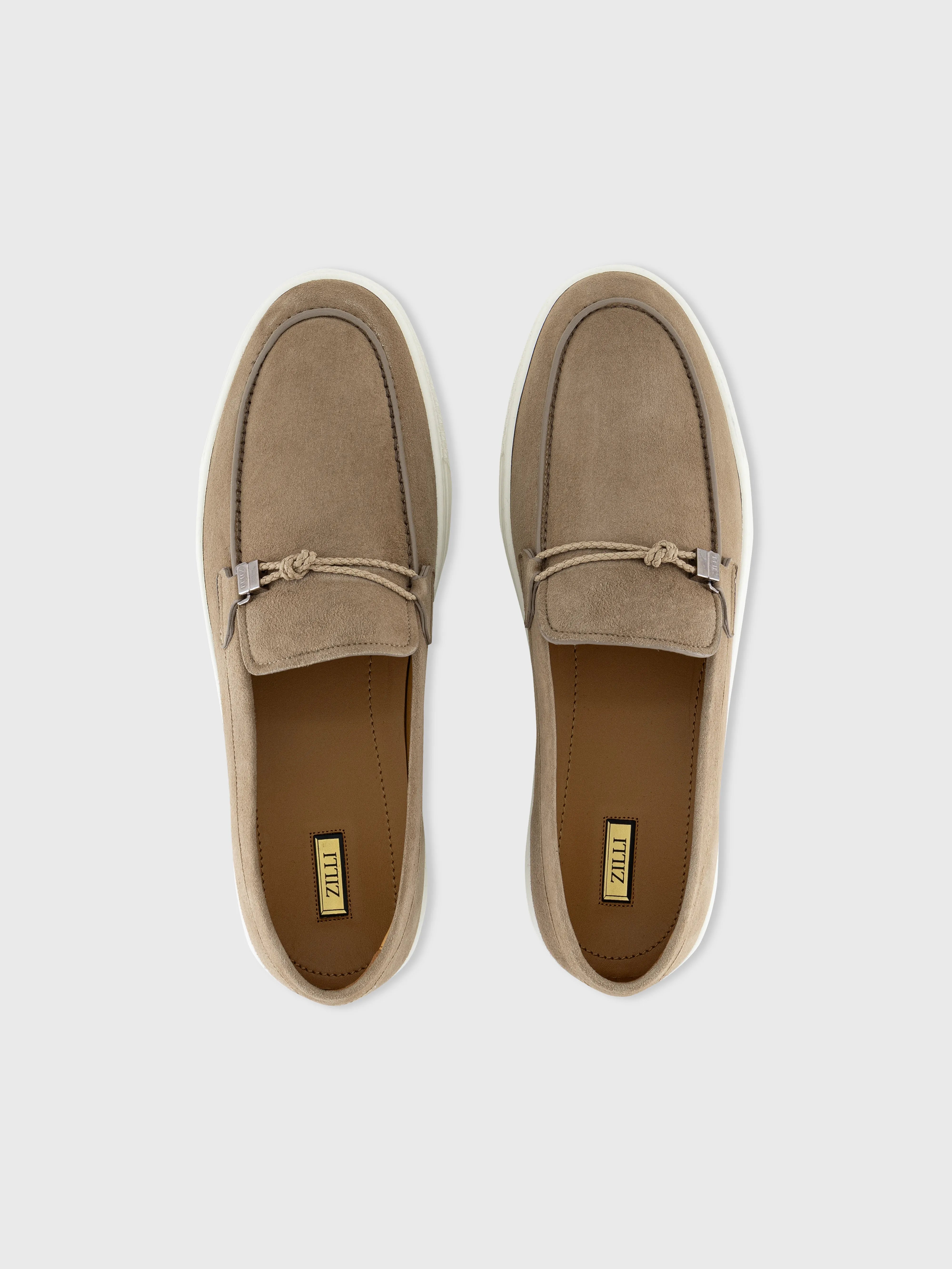 Suede Kidskin Slip-On Loafers