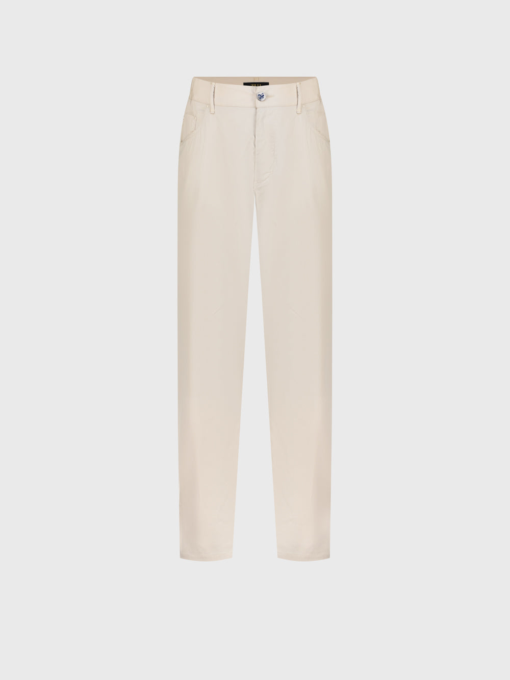 Slim Fit Cotton Blend Trousers