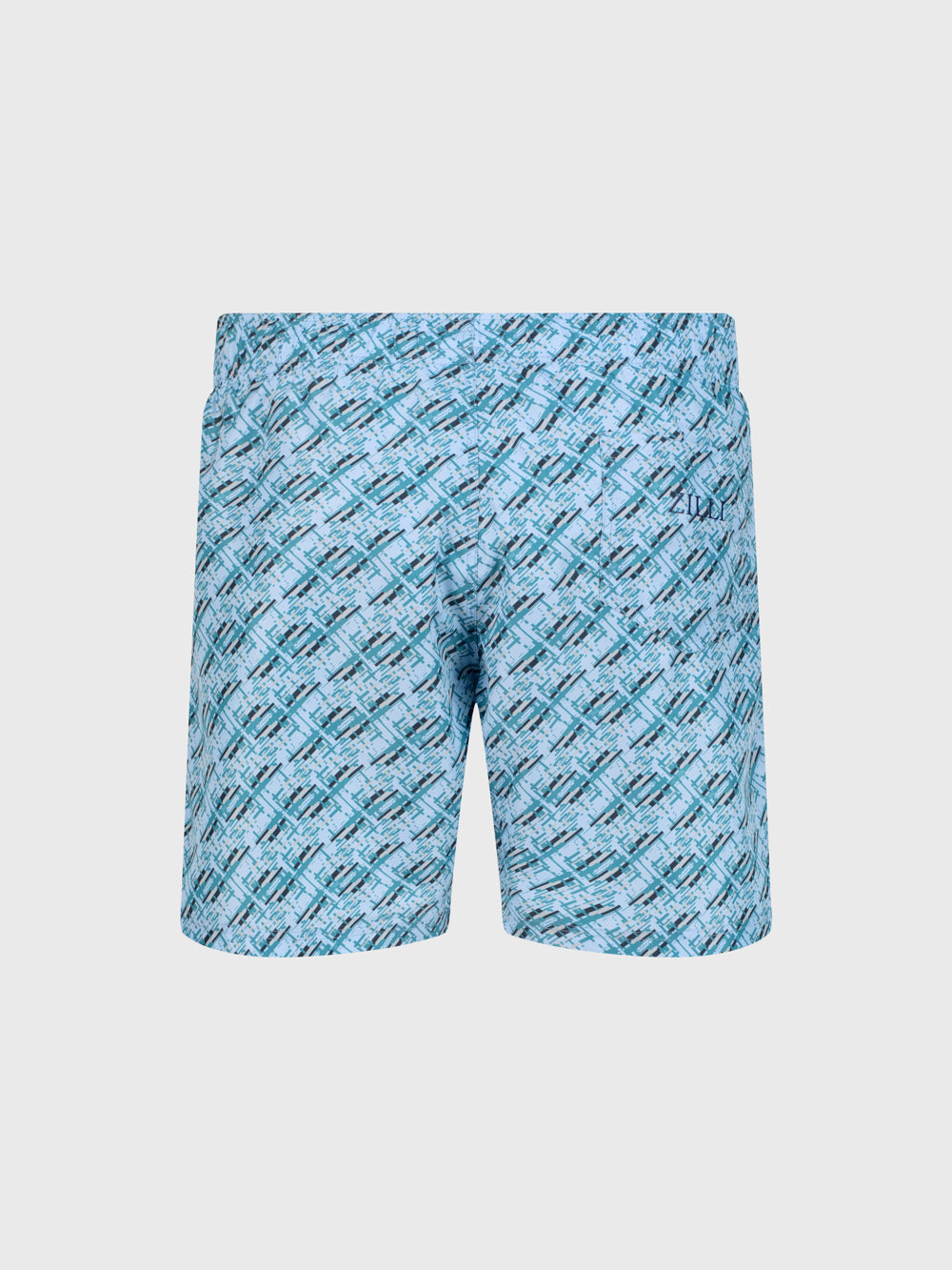 Плавки с абстрактным рисунком — металлический синий