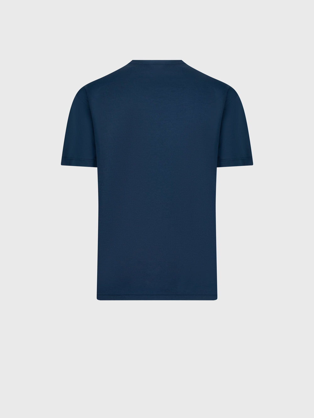 Round Neck T-Shirt with ZILLI Graphic - Dark Navy