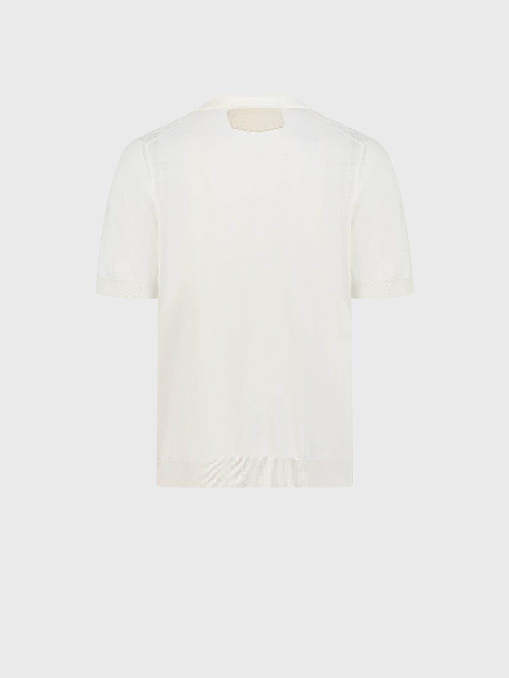 Cotton & Silk Polo with Crocodile Details