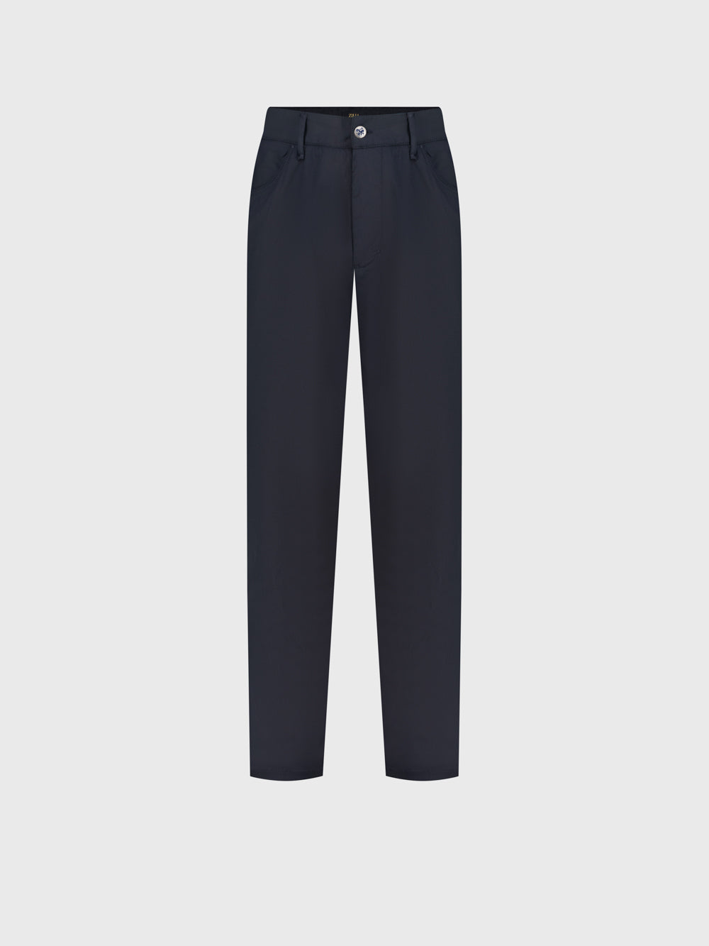 Slim Fit Cotton Blend Trousers