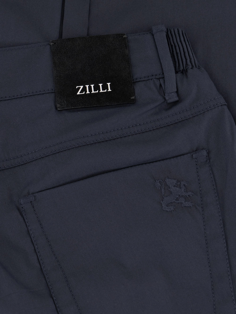 Slim Fit Cotton Blend Trousers