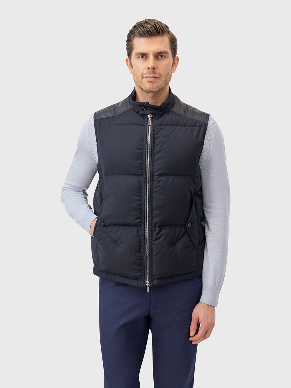 Wool, Silk & Lambskin Gilet