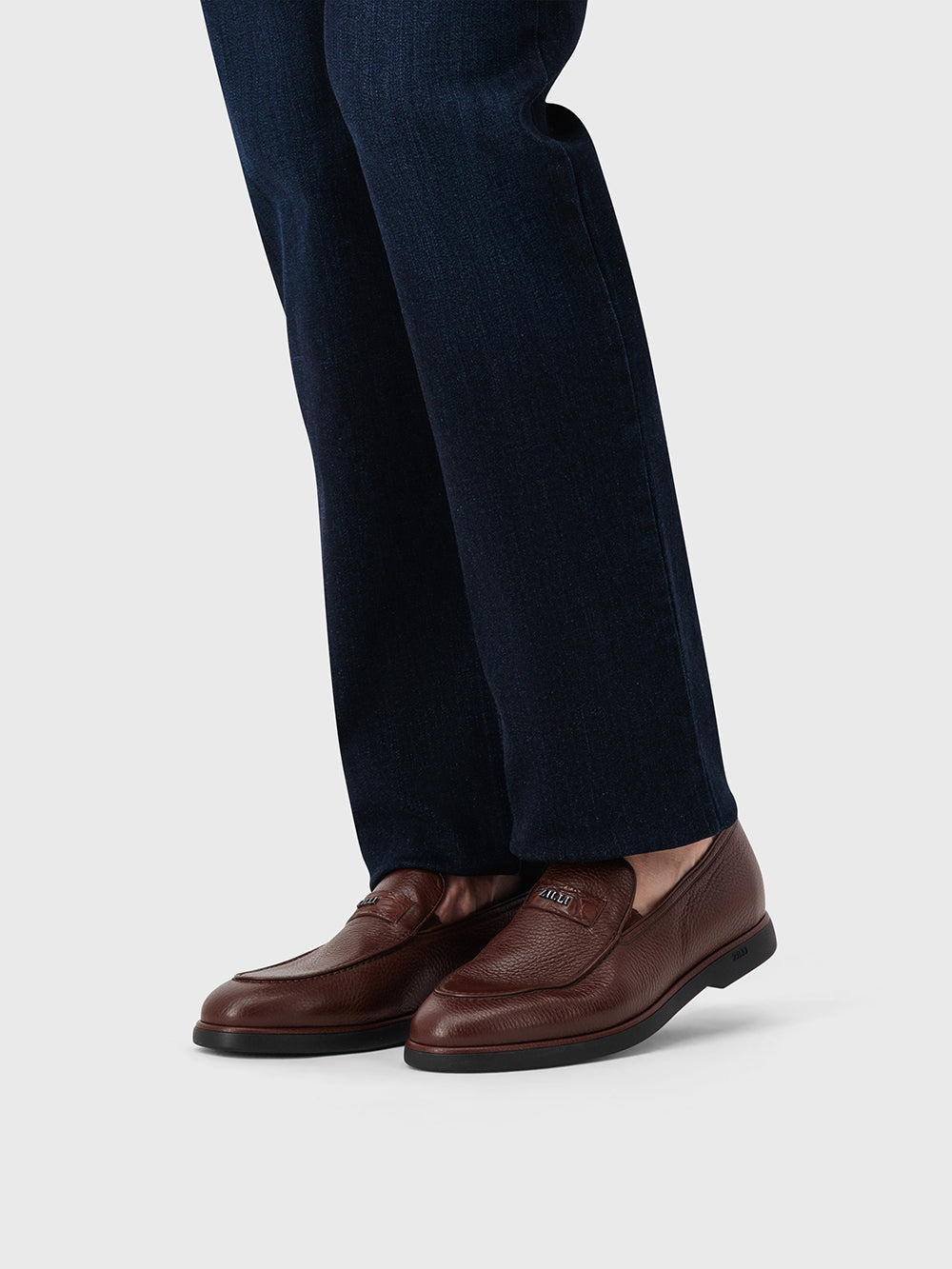 Deerskin Leather Loafers – Coffee