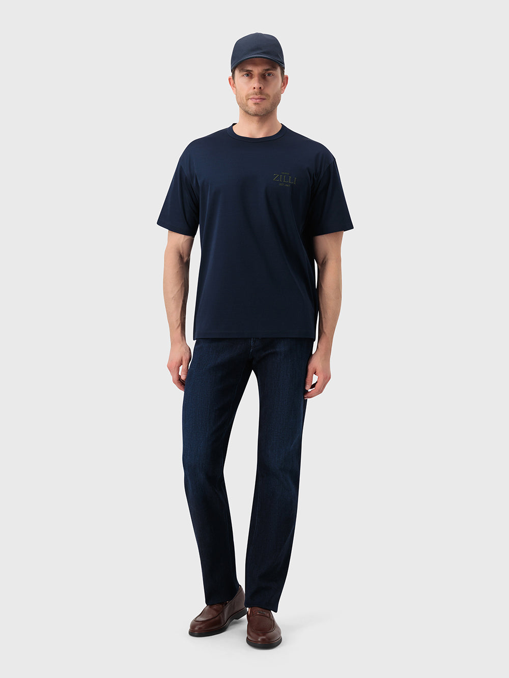 "FANTASY" Patched T-Shirt - Dark Navy