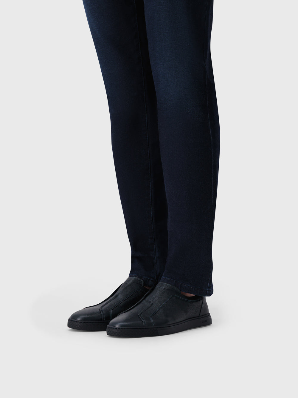 Кроссовки без шнурков - Темно-морской